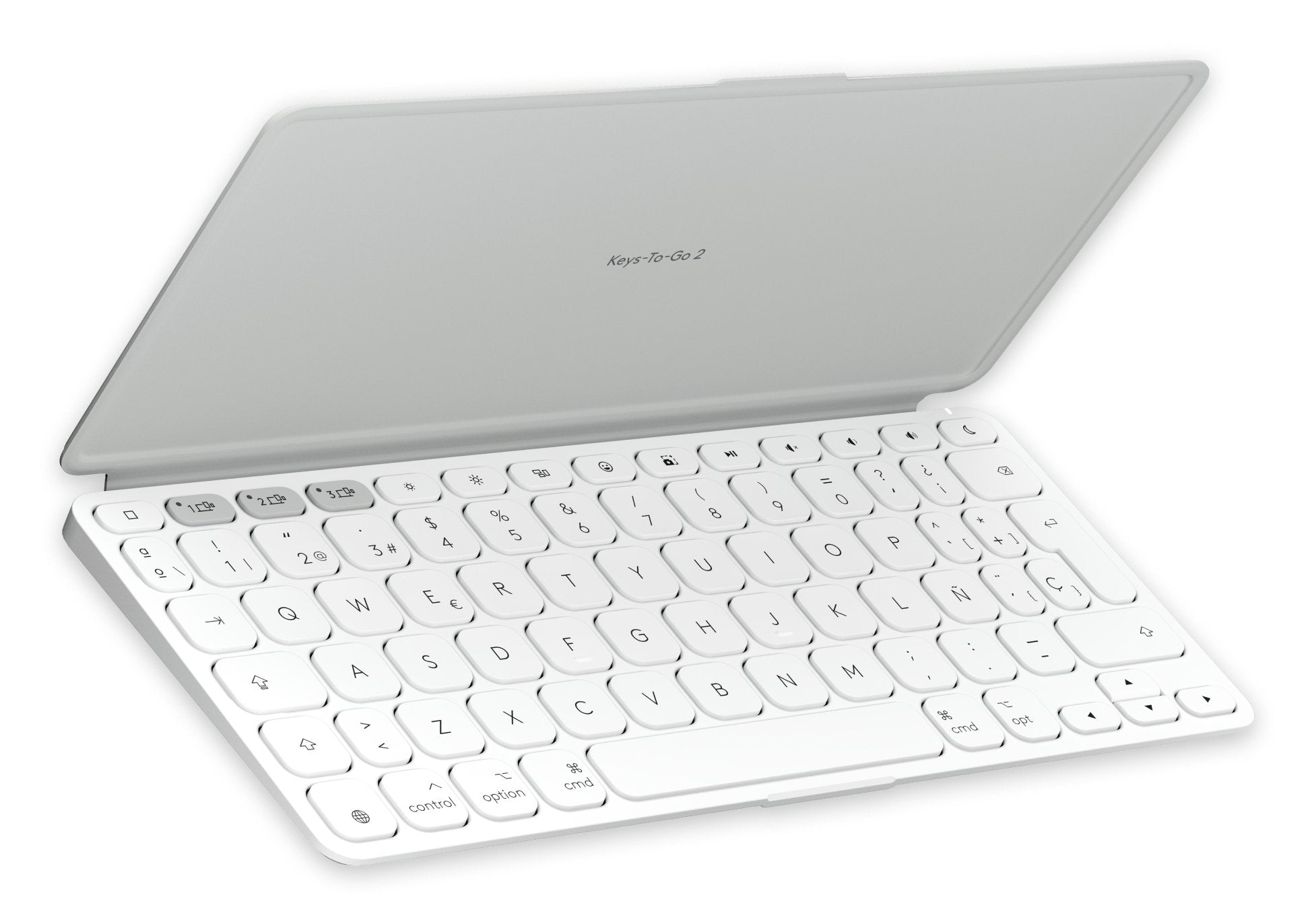 Teclado Español Logitech 920-013011 Para Móvil Bluetooth Gris, Blanco