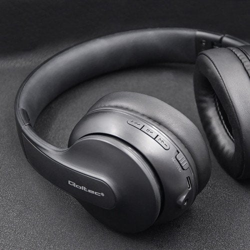 Qoltec 50844 Auriculares Inalámbricos Con Micrófono Bt 5.0 Ab Negro