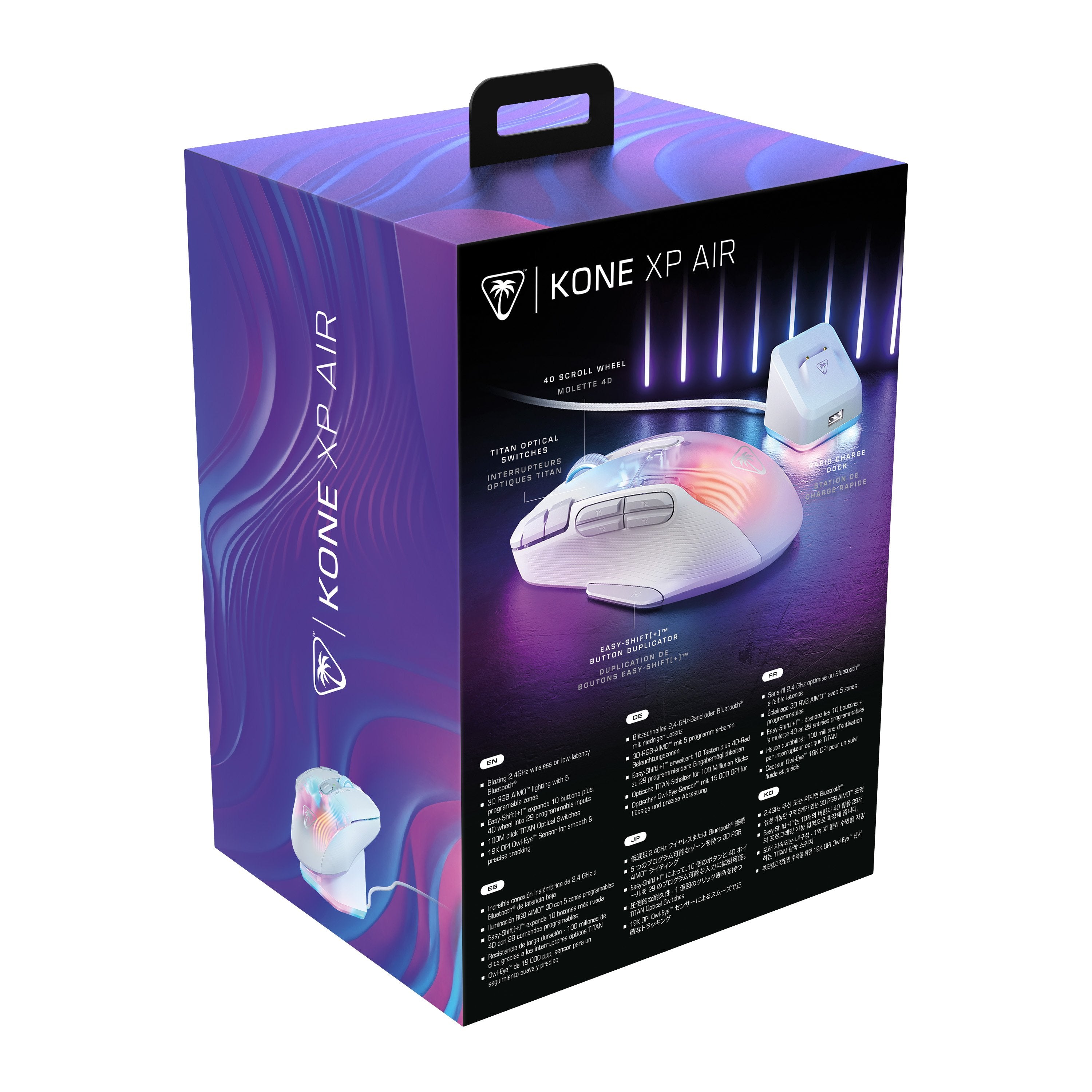 EAN 0731855711017 - Turtle Beach Kone XP Air ratón Juego mano derecha RF Wireless + Bluetooth Óptico 19000 DPI imagen 12