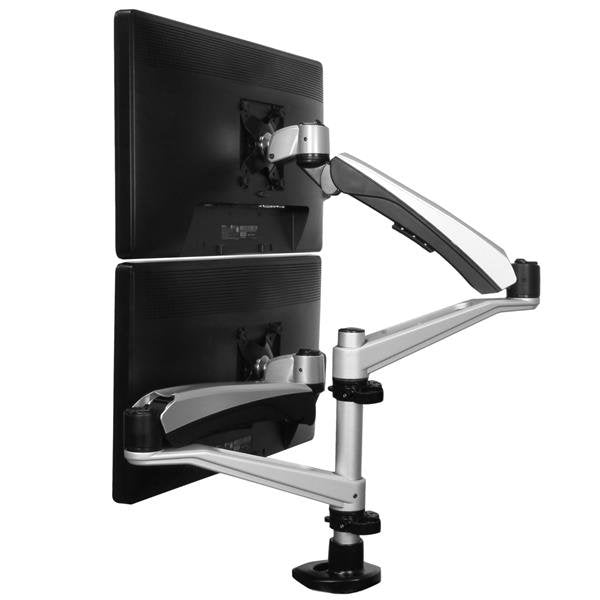 EAN 0065030863759 - StarTech.com ARMDUAL30 soporte para monitor 76,2 cm (30") Escritorio Negro, Plata imagen 12