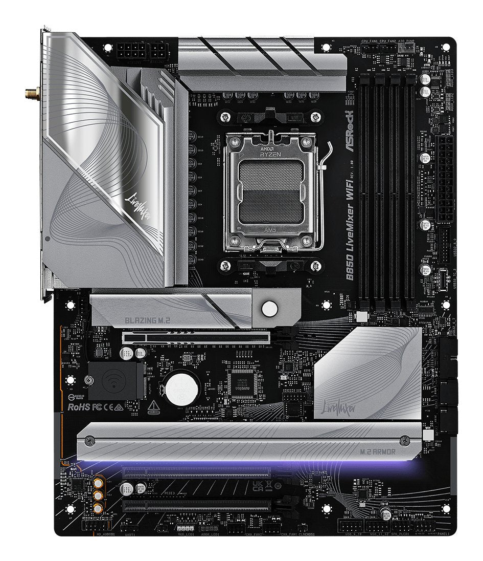 EAN 4711581490154 - Asrock B850 LiveMixer WiFi AMD B850 Zócalo AM5 ATX imagen 3