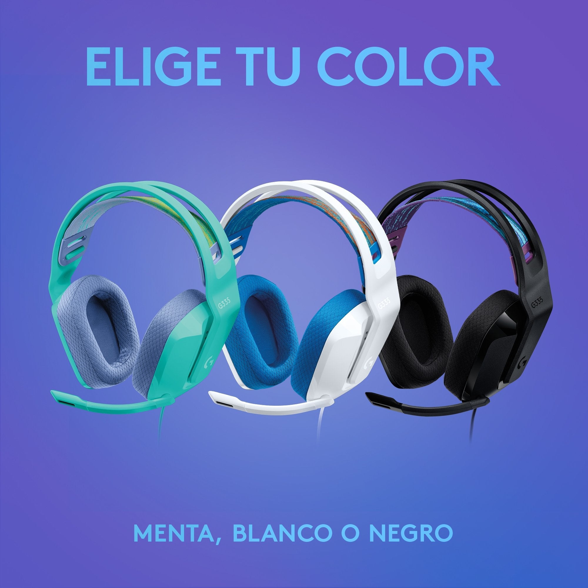 Auriculares Gaming Con Micrófono Logitech G335 Jack 3.5 Negros