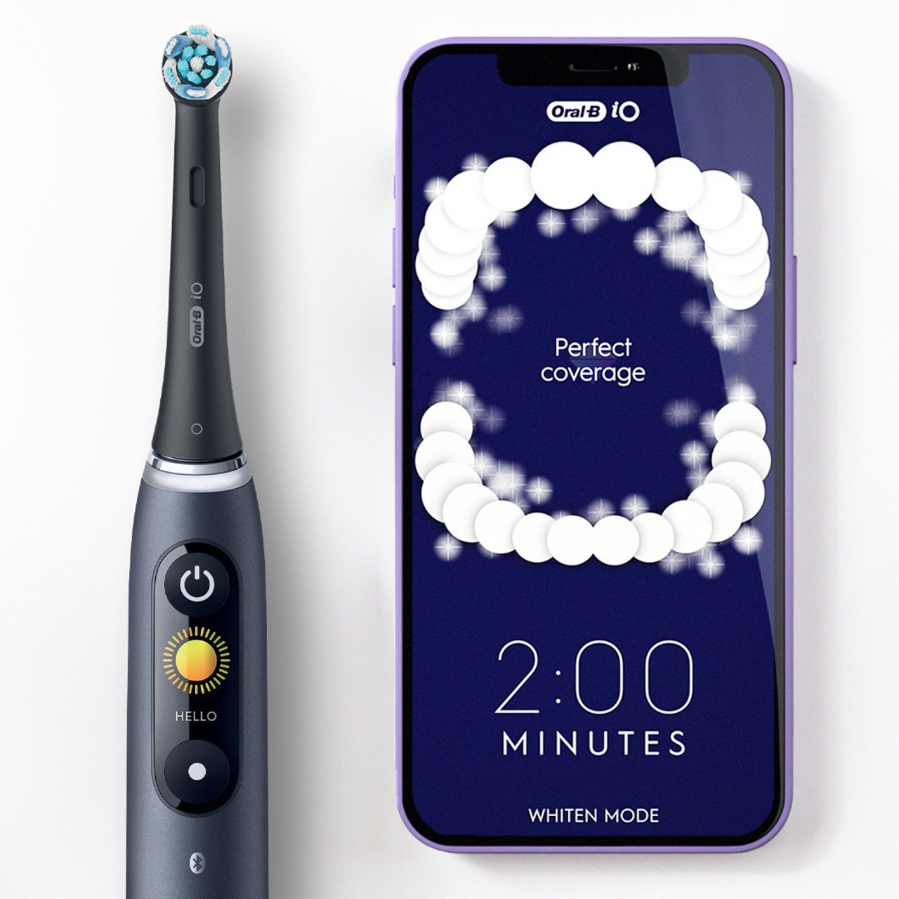 EAN 8700216838184 - Oral-B iO Series9 Adulto Cepillo de dientes oscilante Blanco imagen 3