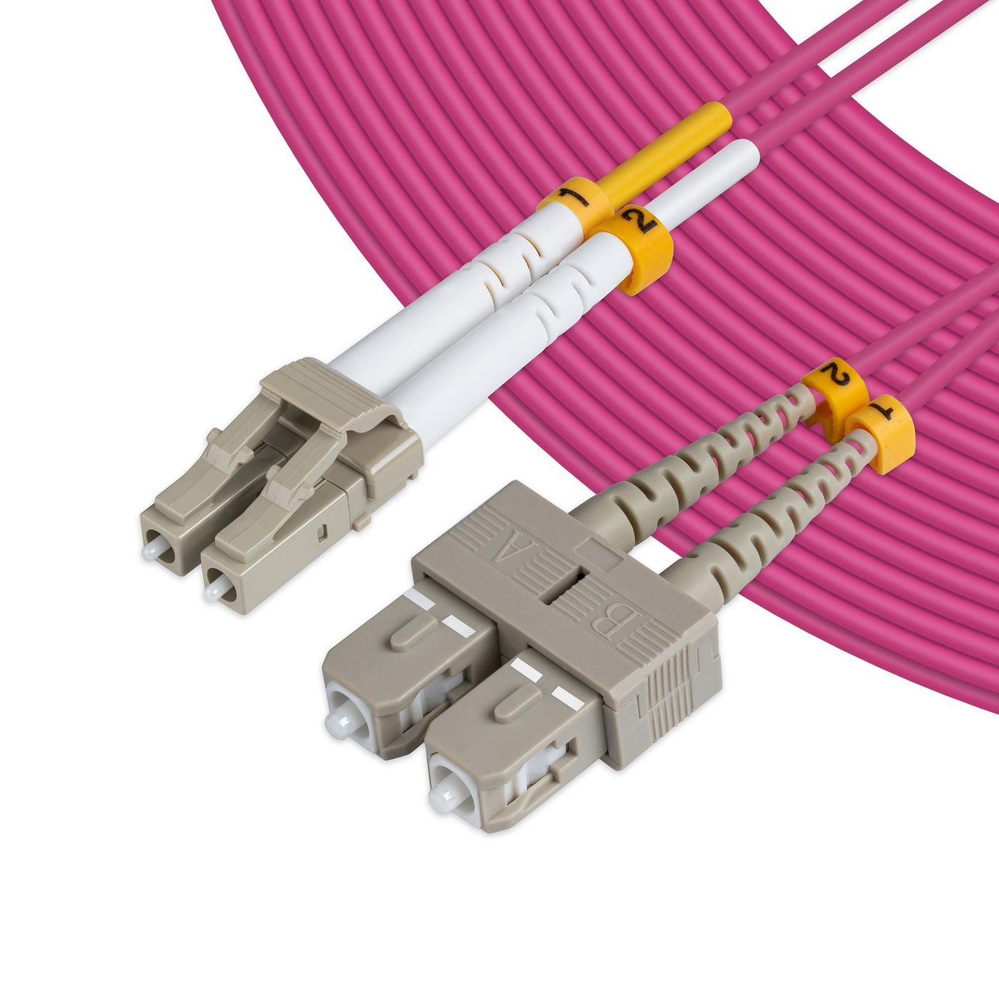 Microconnect Fib422010p Cable De Fibra Optica 10 M Lc/Pc Sc/Pc Om4 Violeta