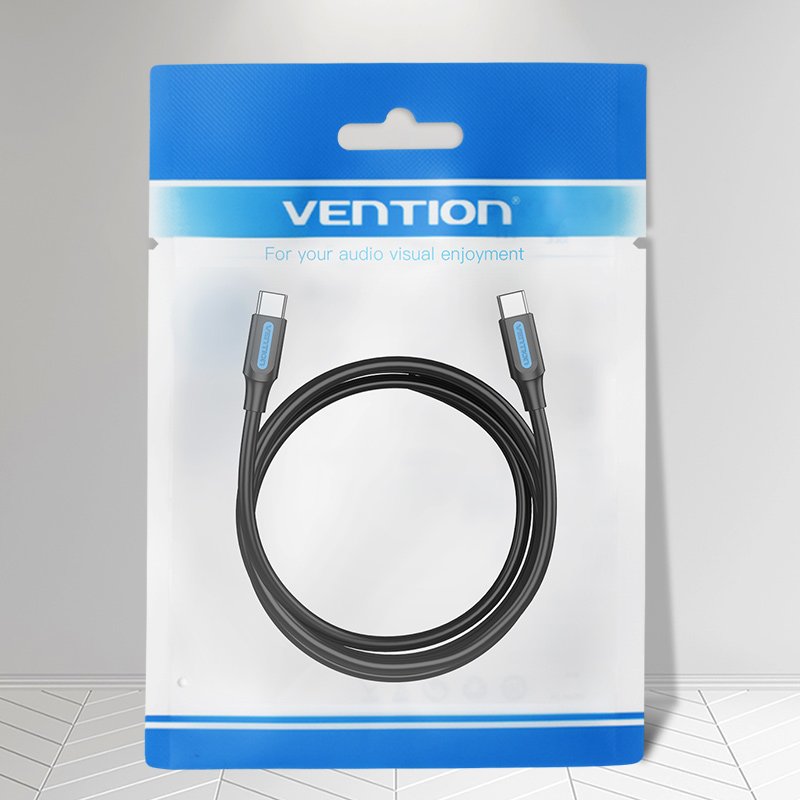Cable Usb 2.0 Tipo-C Vention Cotbf Usb Tipo-C Macho Usb Tipo-C Macho 1m Negro