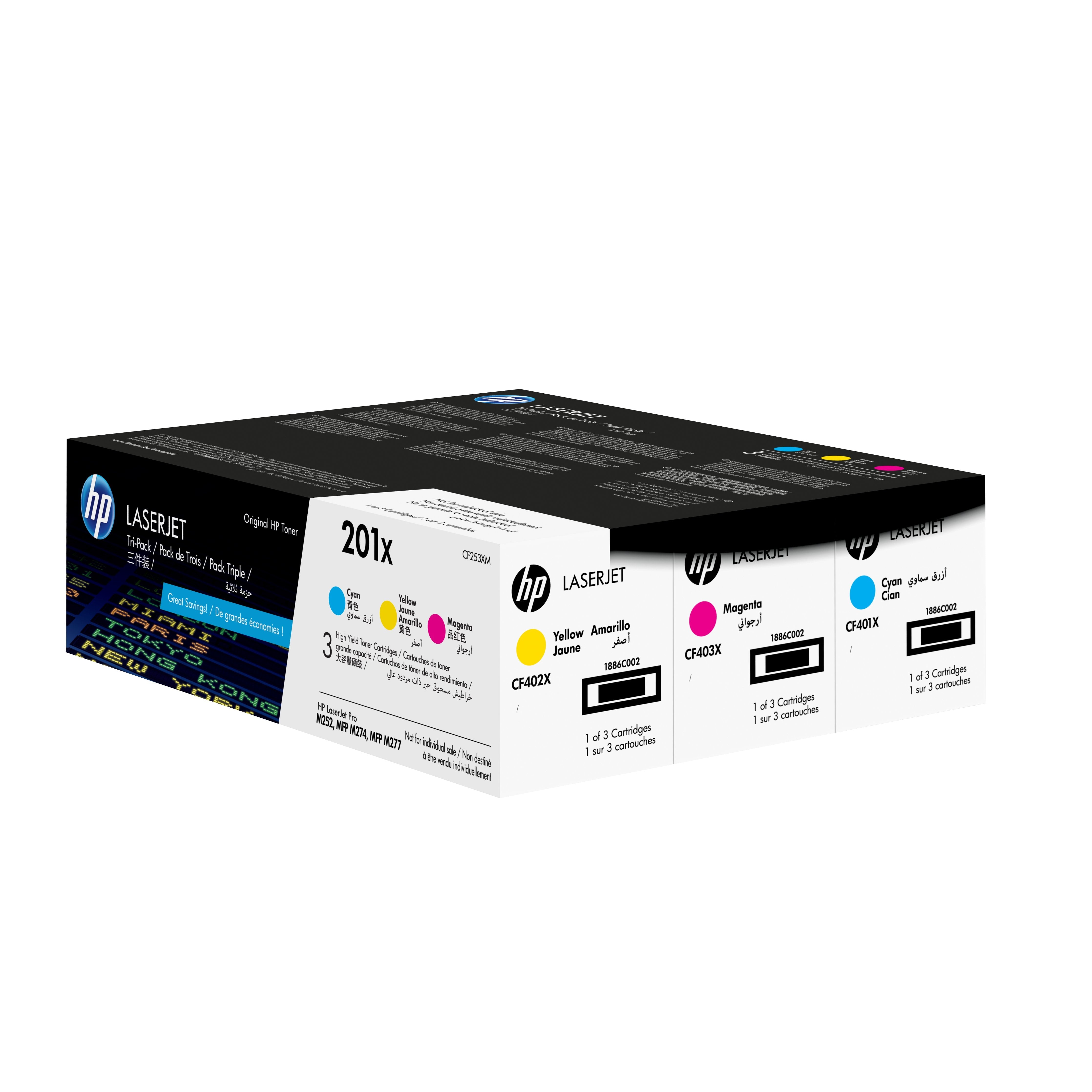 EAN 0190780321362 - HP 201X 3-pack High Yield Cyan/Magenta/Yellow Original LaserJet Toner Cartridges cartucho de tóner 3 piez imagen 10