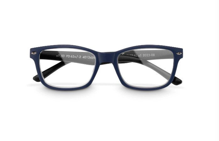 Hama Gafas De Lectura De +2.5 Dioptrias - Montura De Plastico Reciclado - Unisex - Azul Y Negro