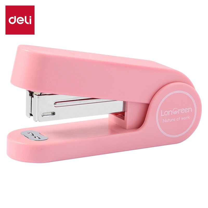 Grapadora De Deli Longreen 25 Hojas Rose