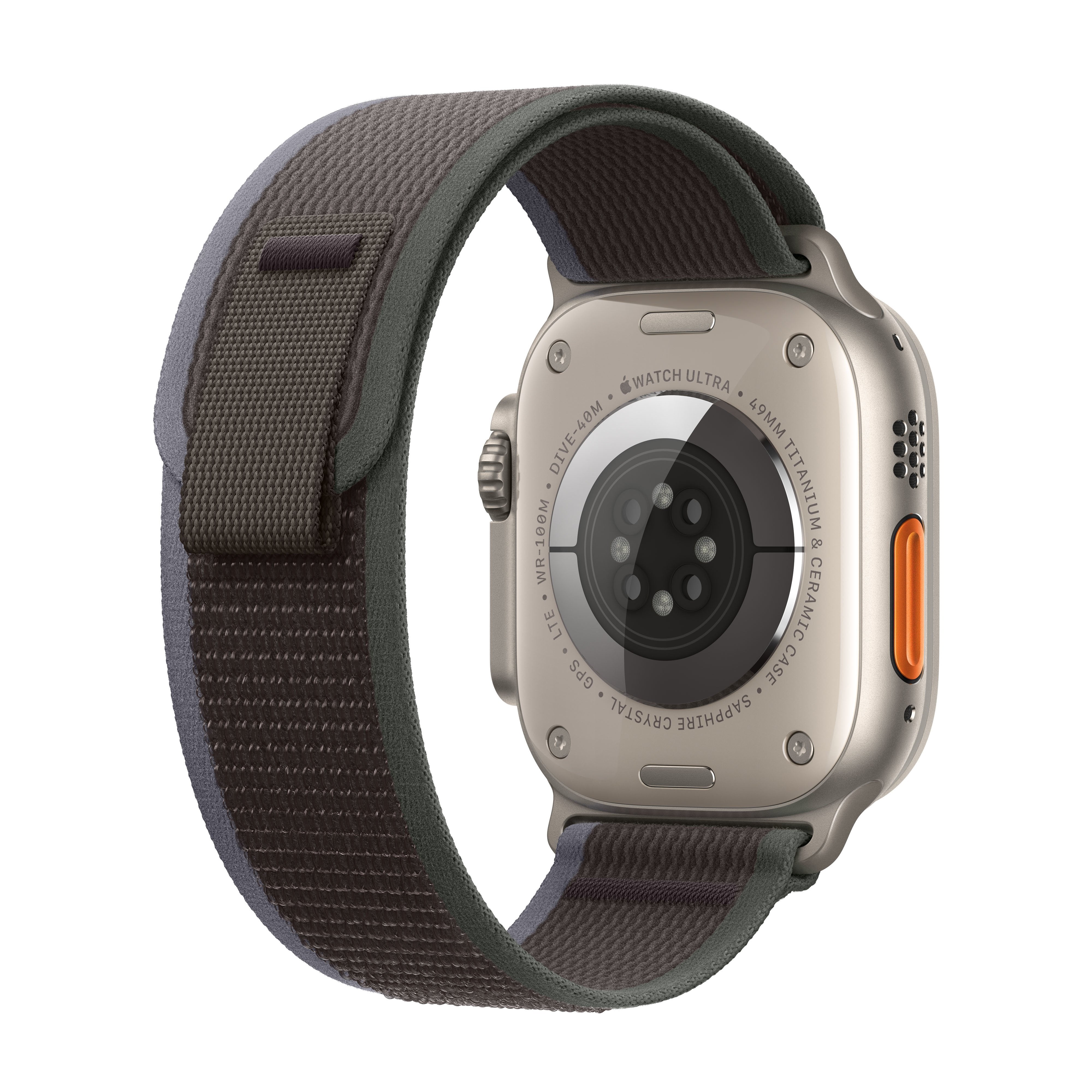 Apple Watch Ultra 2 Gps Cellular 49mm Caja De Titanio Correa Loop Trail Azul Negro M L