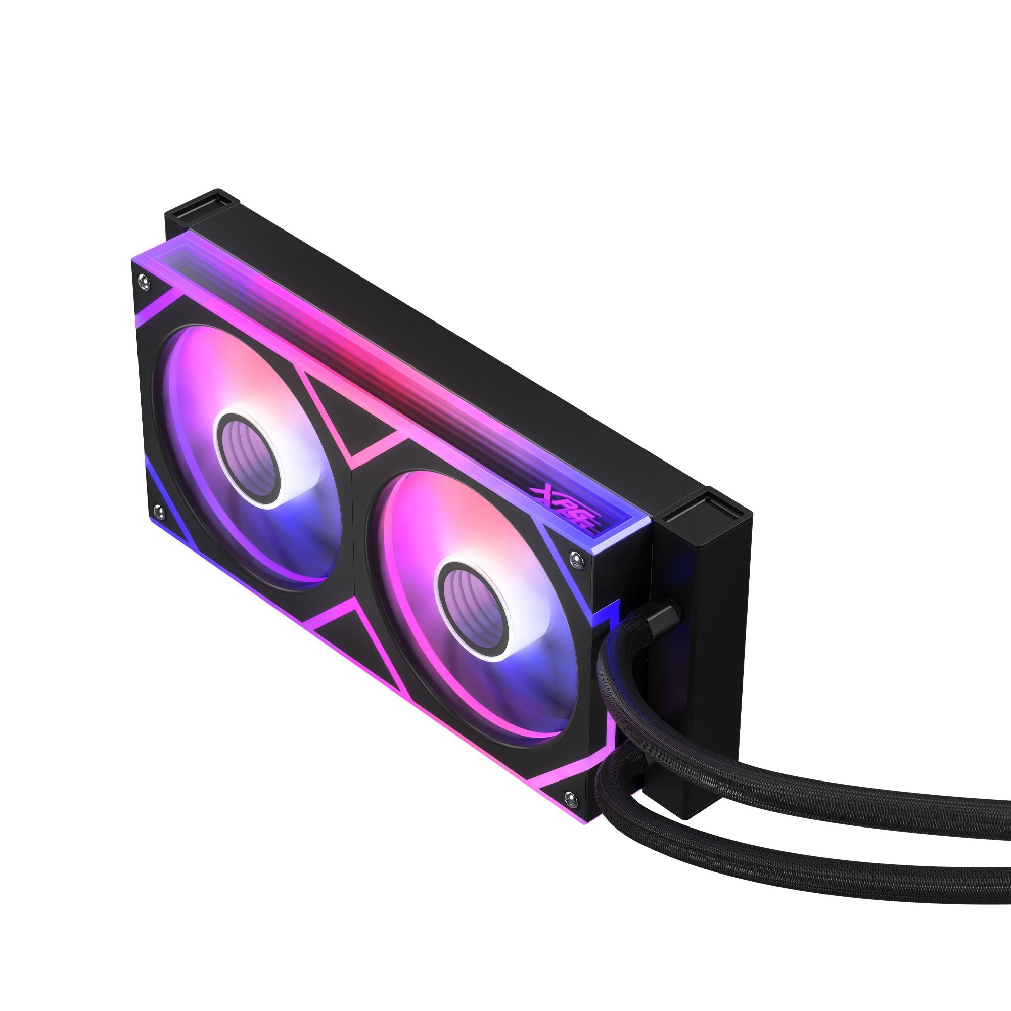 Wak Xpg Levante Ii 240 2*120mm Argb Fan Negro Retail