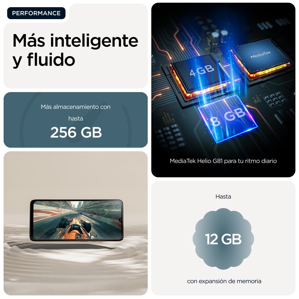 EAN 840493601601 - Motorola moto g06 17,5 cm (6.88") SIM doble Android 15 4G USB Tipo C 4 GB 256 GB 5200 mAh Azul imagen 14