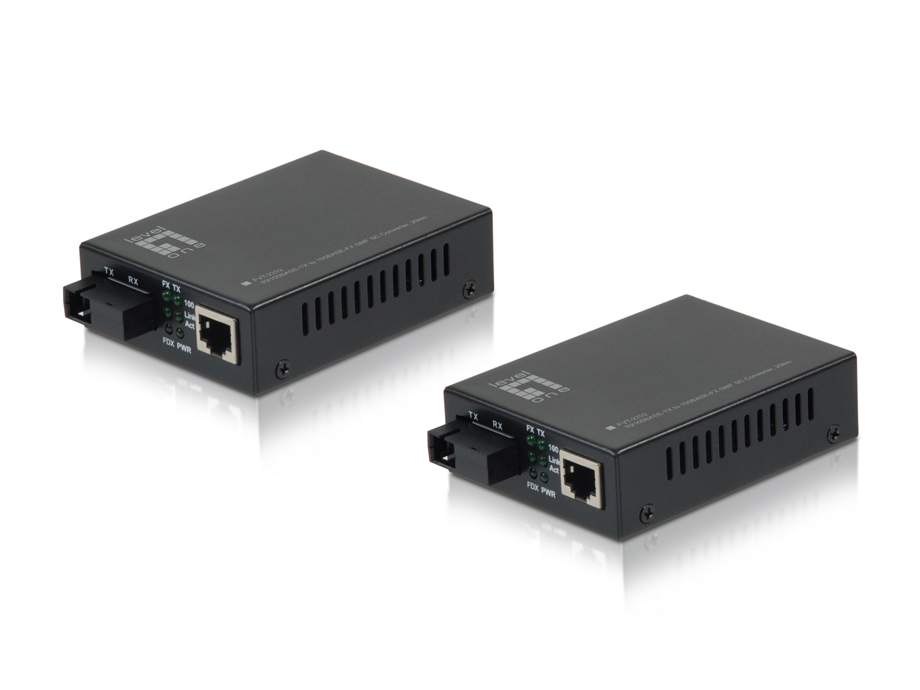 EAN 4015867200353 - LevelOne FVT-2202 convertidor de medio 100 Mbit/s Negro imagen 1