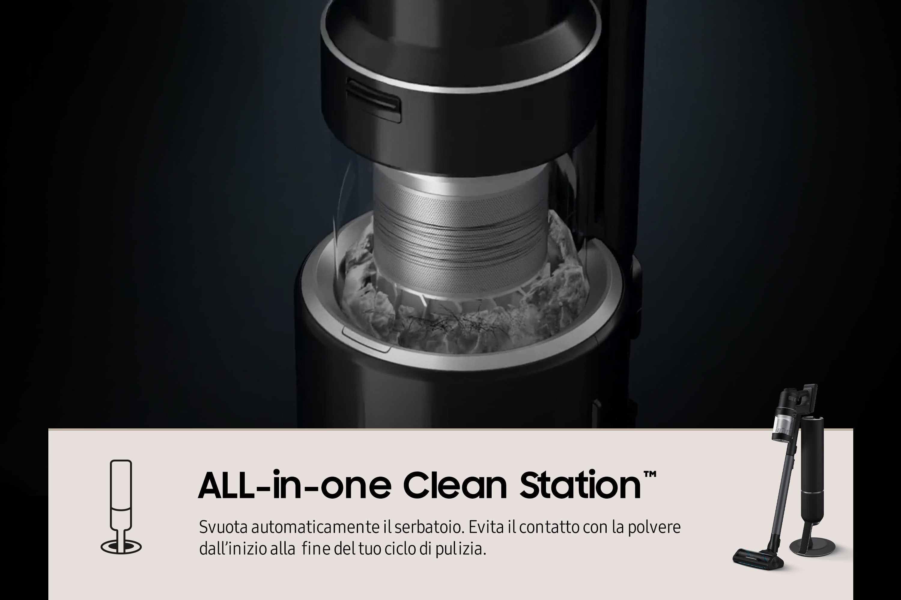 EAN 8806095004372 - Samsung VS28C9784QK Aspiradora escoba 2 en 1 Batería Secar Sin bolsa 1200, 730 Negro imagen 7