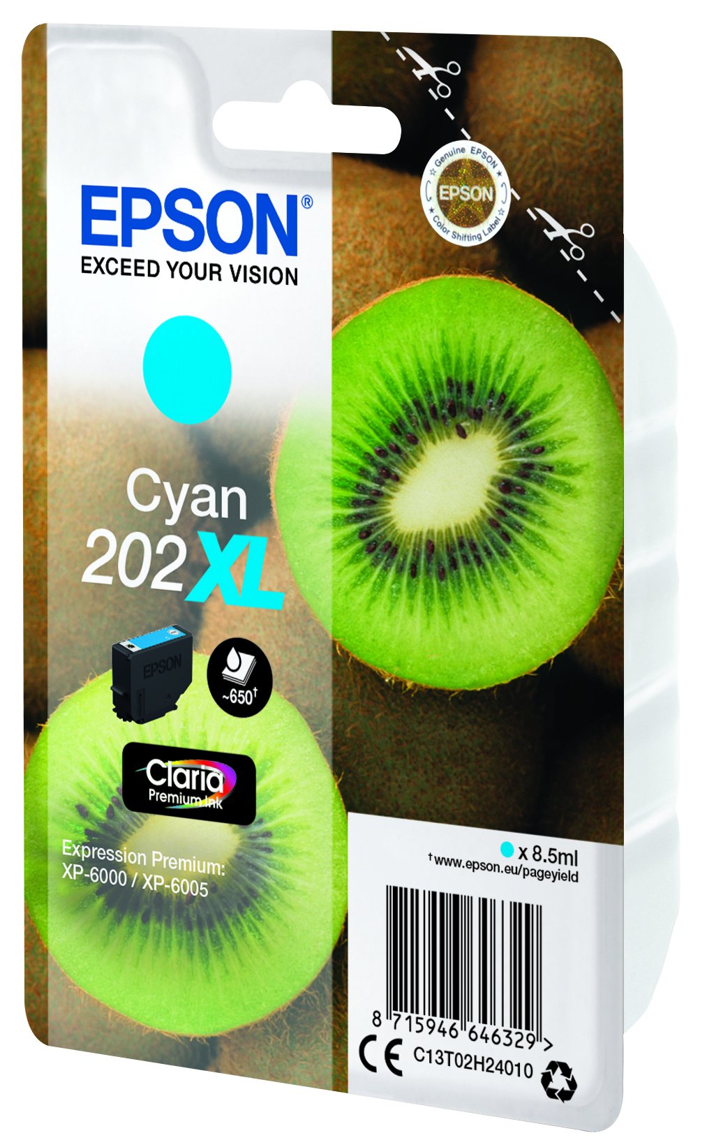 Epson Singelpack Cyan 202xl Premium Ink Epson Workforce Sx