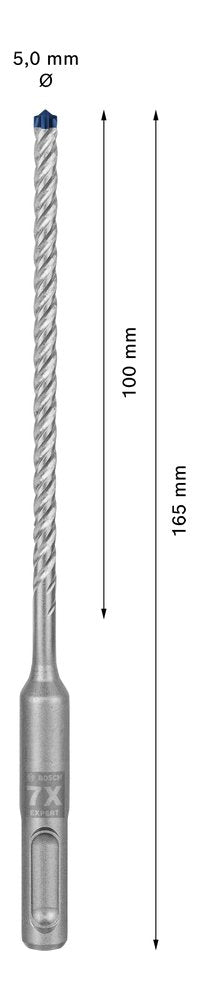 Bosch Taladro Percutor Experto Sds-Plus-7x, Ø 5mm 2608900060