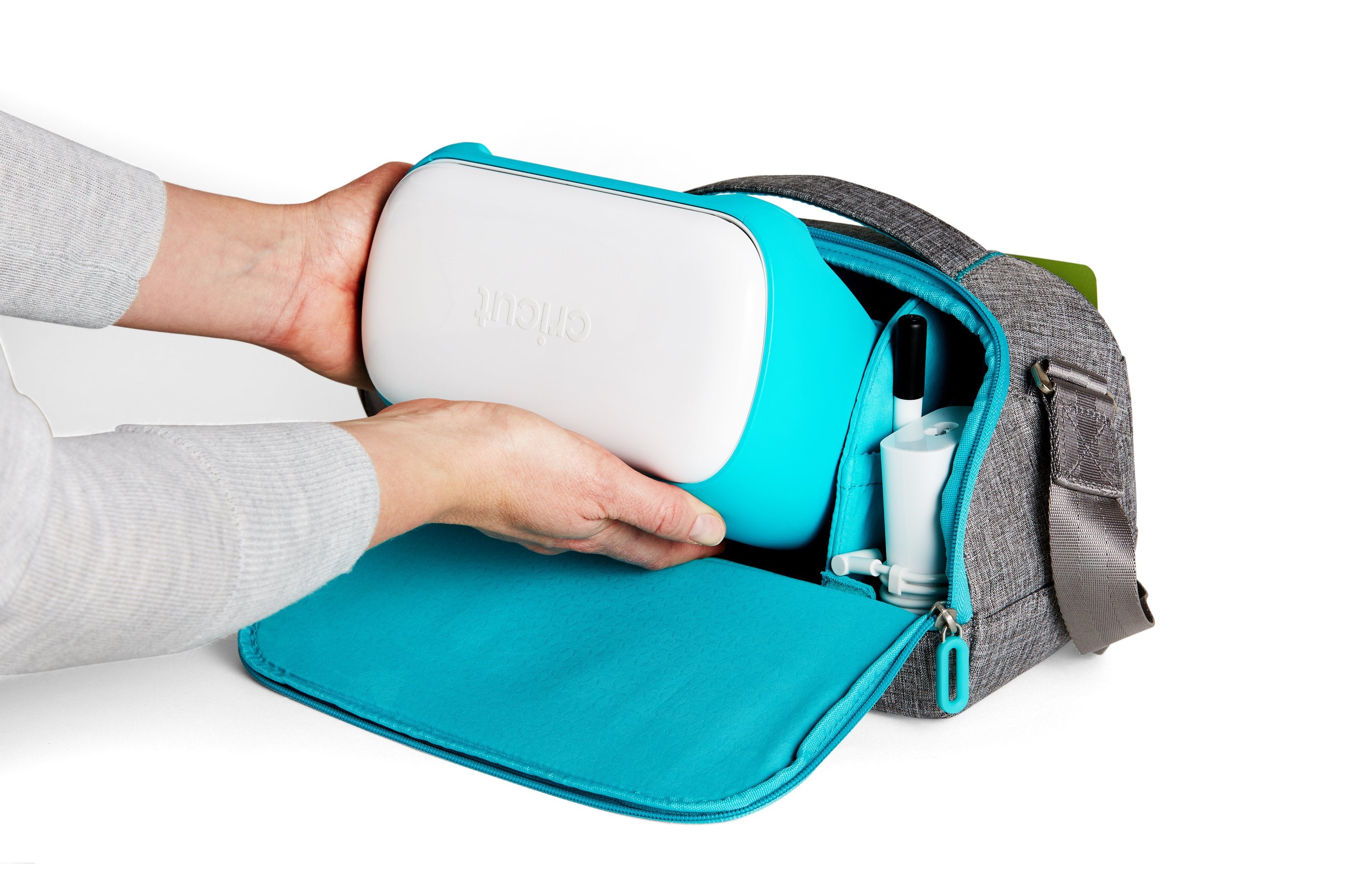 EAN 0093573874710 - Cricut Joy Tote Azul, Gris imagen 3