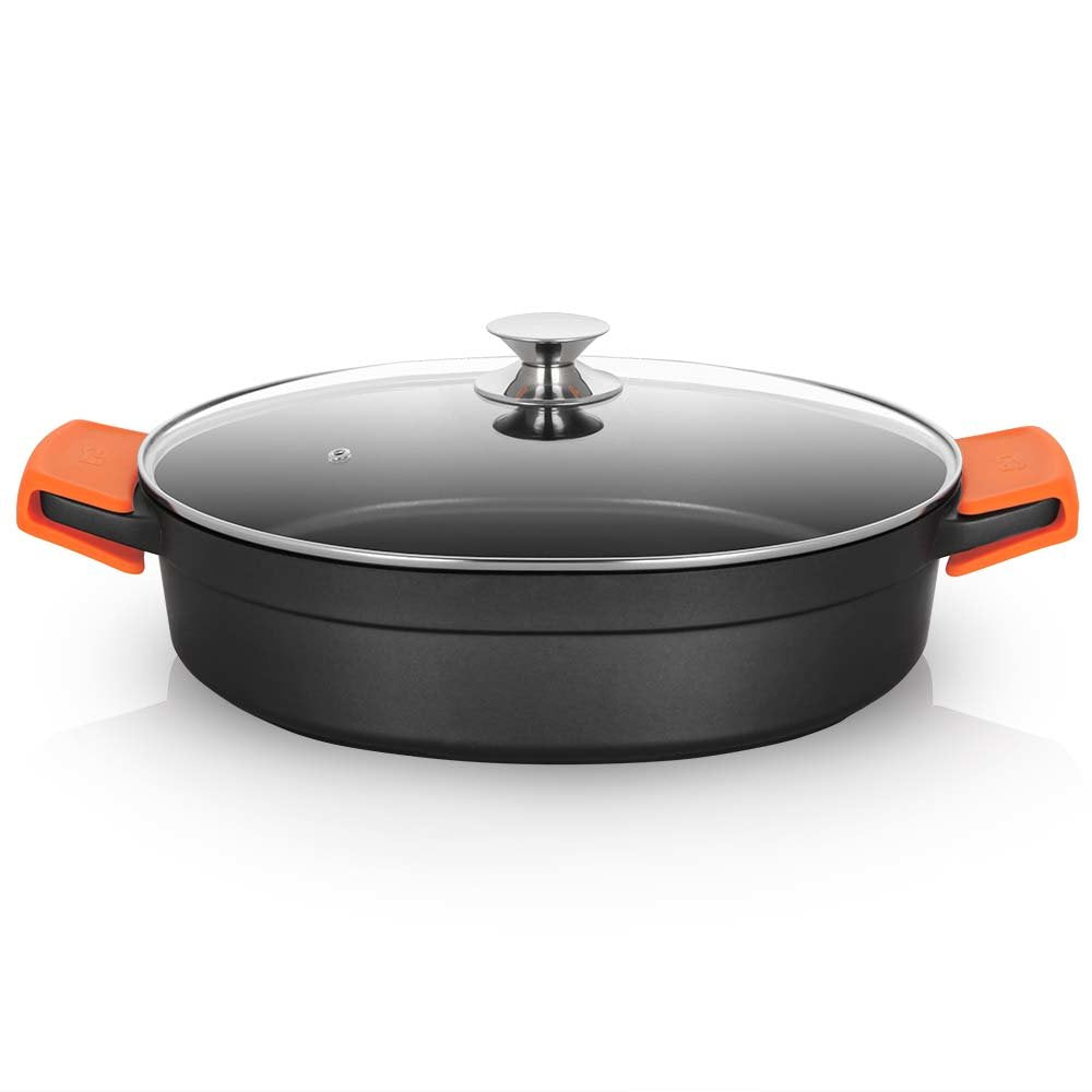 Orbegozo Cdb 1036 Cacerola Aluminio Fundido - Versatilidad Y Seguridad En La Cocina - Diseño Ergonomico - Asas De