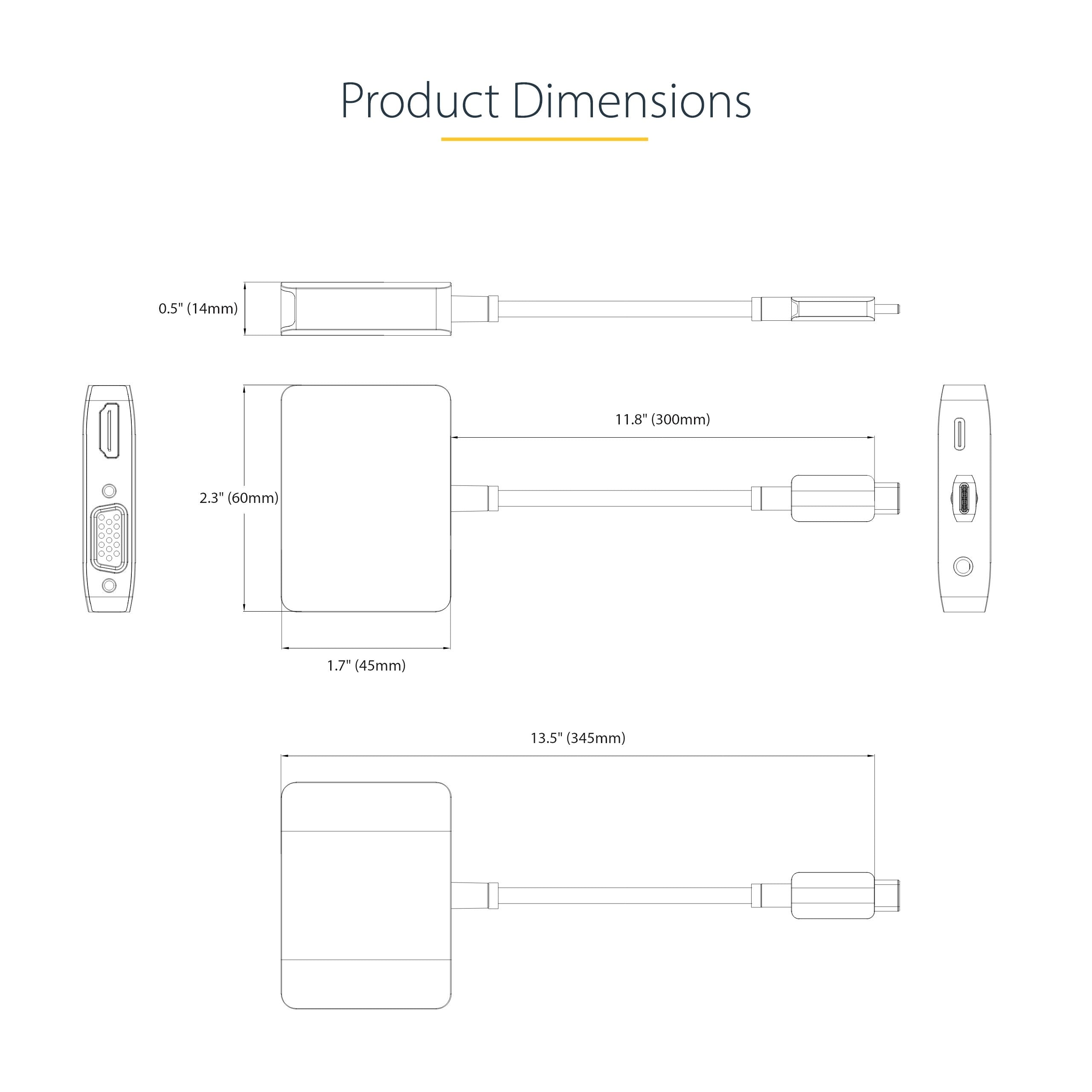 EAN 0065030895590 - StarTech.com 122-USBC-HDMI-4K-VGA Adaptador gráfico USB 3840 x 2160 Pixeles Gris imagen 9