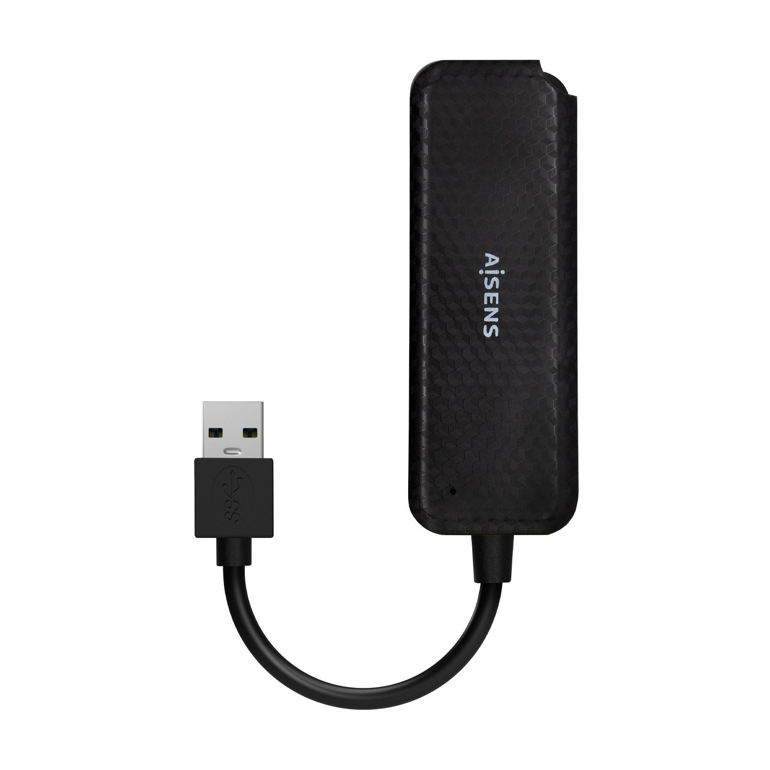 Aisens Hub Usb 3.0 - Tipo A/M-4x Tipo A/H - 15cm - Negro