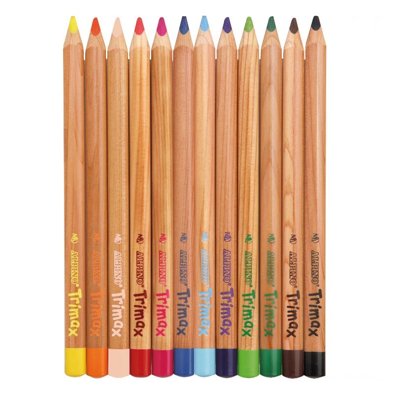 Alpino Lápices De Colores Trimax Jumbo Triangulares 177mm Caja De 120 C/Surtidos