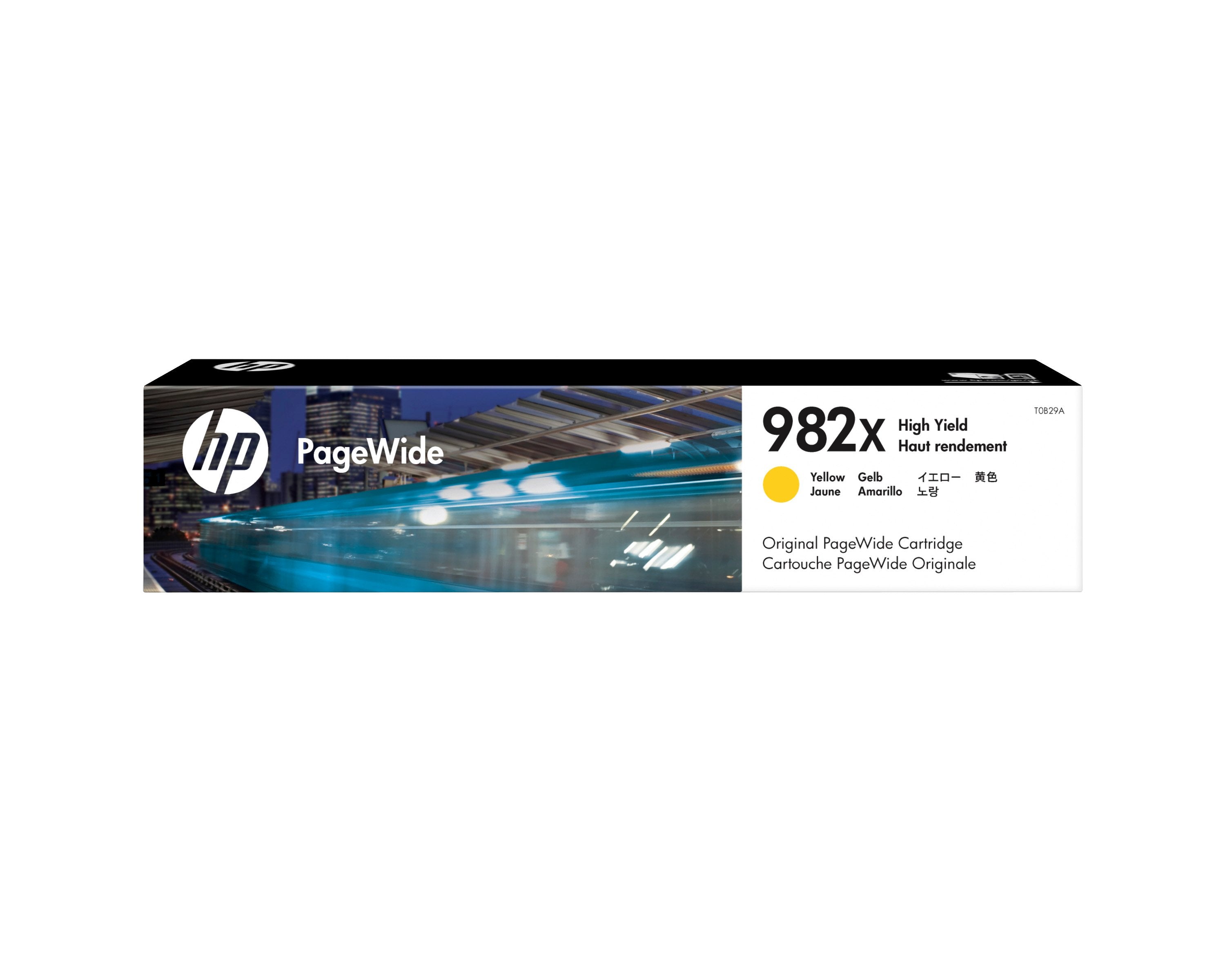 EAN 0190781050117 - HP 982X High Yield Yellow Original PageWide Cartridge cartucho de tinta 1 pieza(s) Alto rendimiento (XL) imagen 1