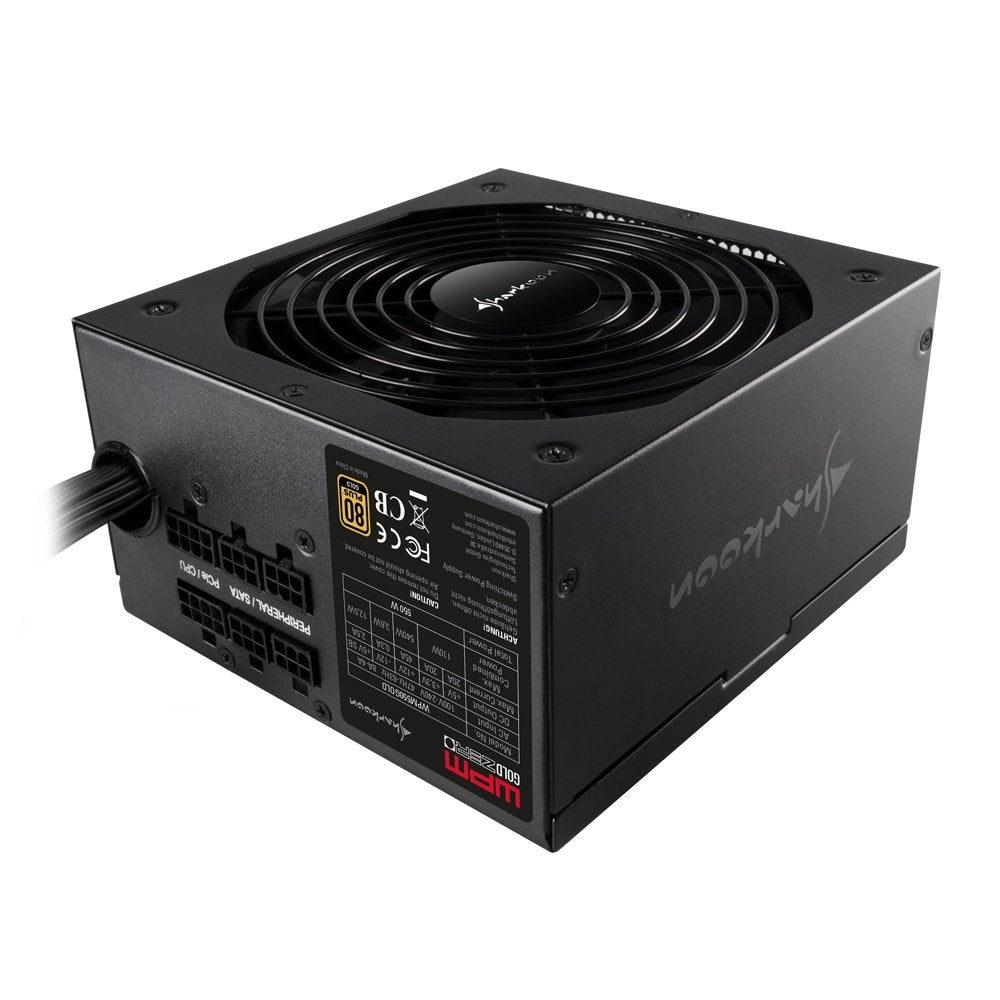 EAN 4044951026548 - Sharkoon WPM Gold ZERO unidad de fuente de alimentación 550 W 24-pin ATX ATX Negro imagen 2