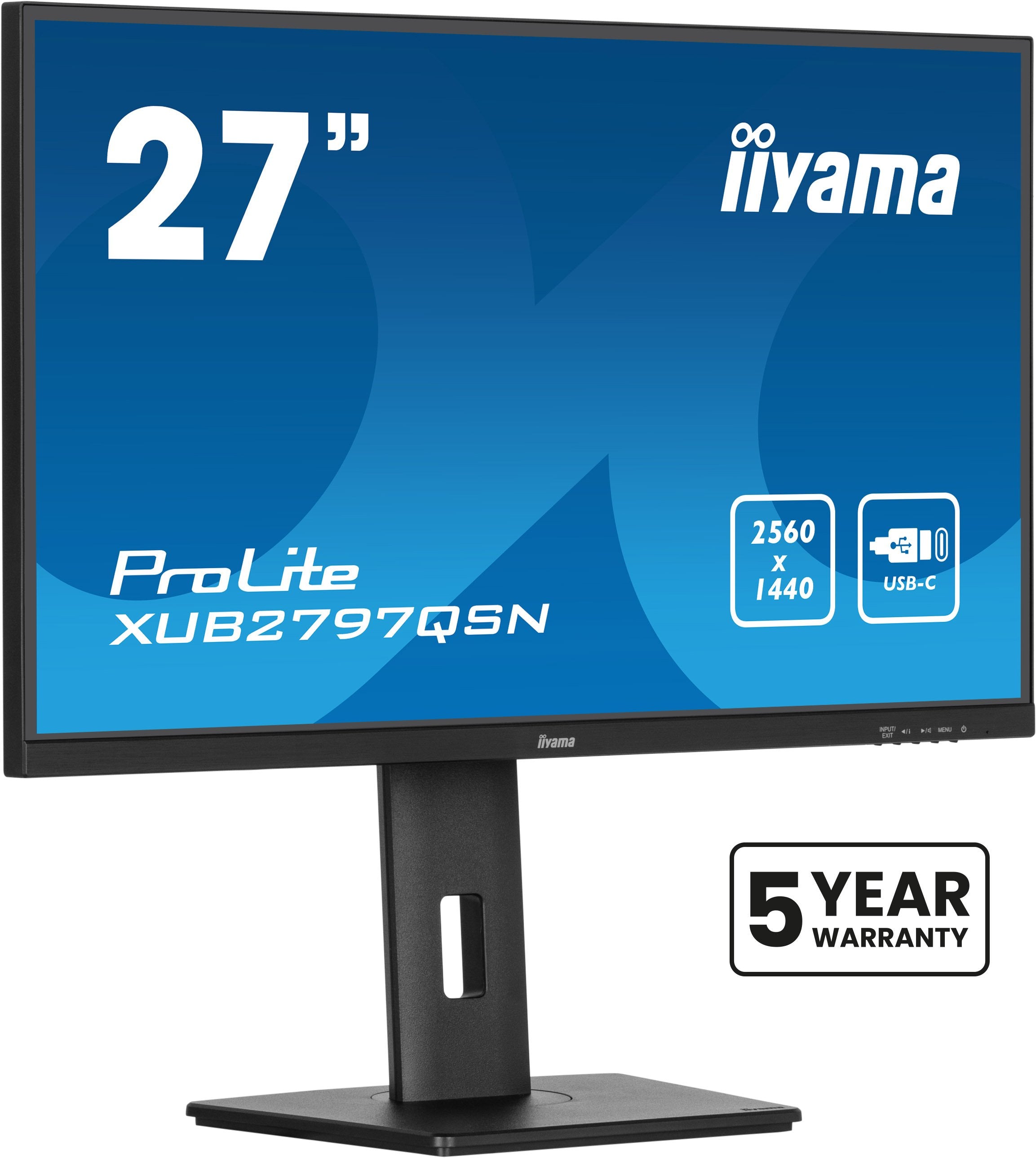 Monitor Iiyama 27" Xub2797qsn-B2 16:9 Hdmi+Dp+Usb-C