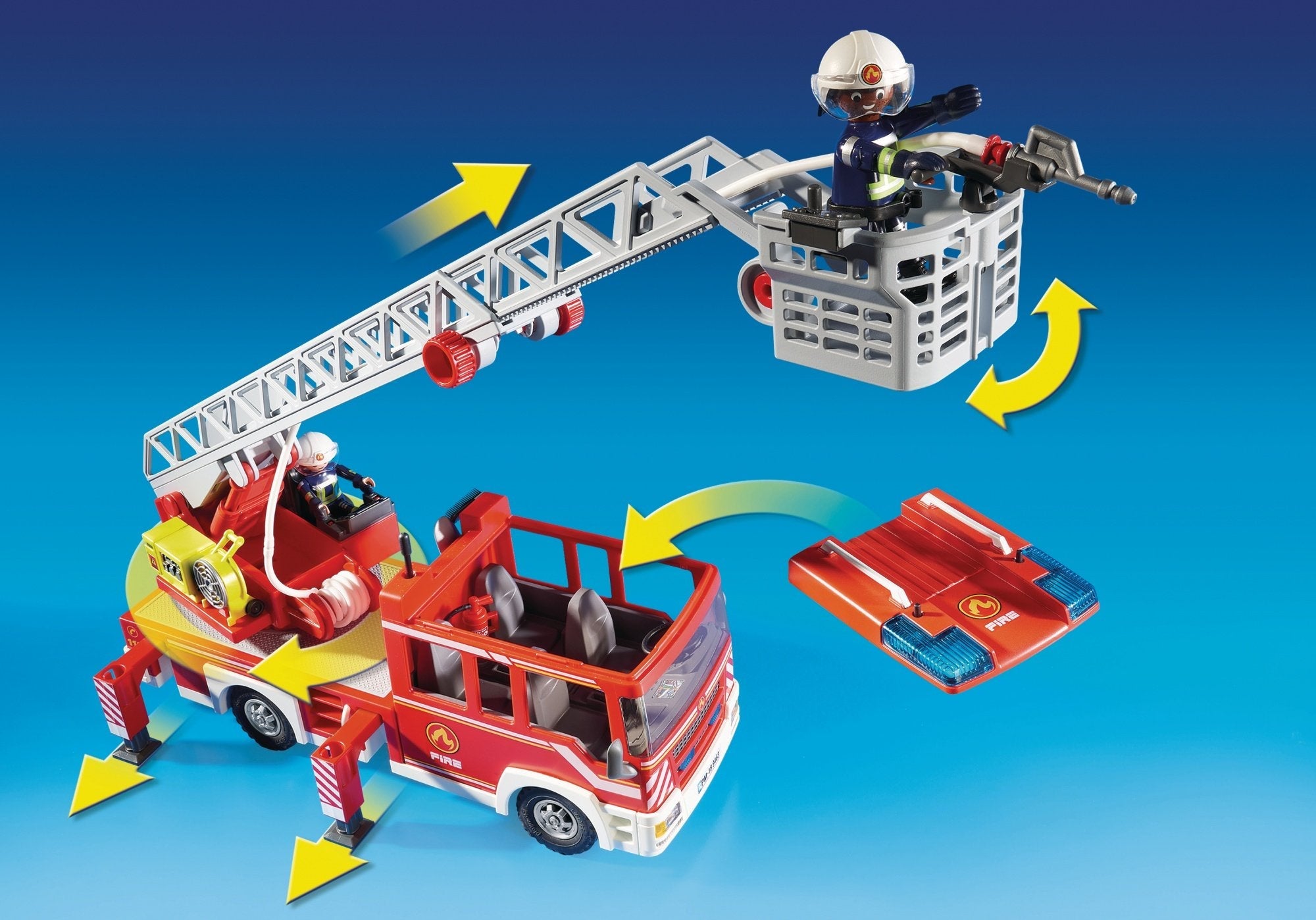 Playmobil Camion De Bomberos Con Escalera