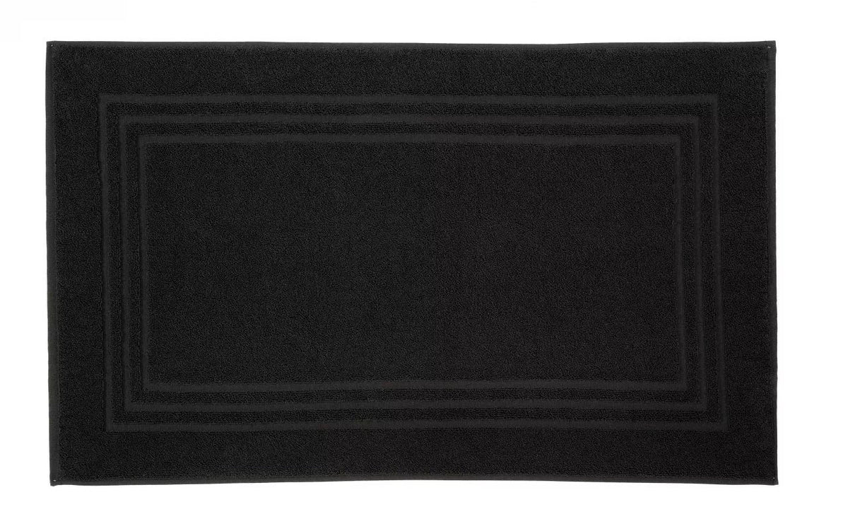 Alfombra Frotte Lodge 50x80 Negro Kleine Wolke