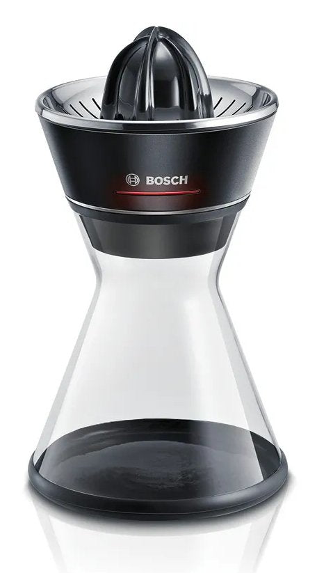 EAN 4242002996776 - Bosch MCP72GPB prensasde cítricos Plástico, Acero inoxidable Negro, Transparente imagen 2