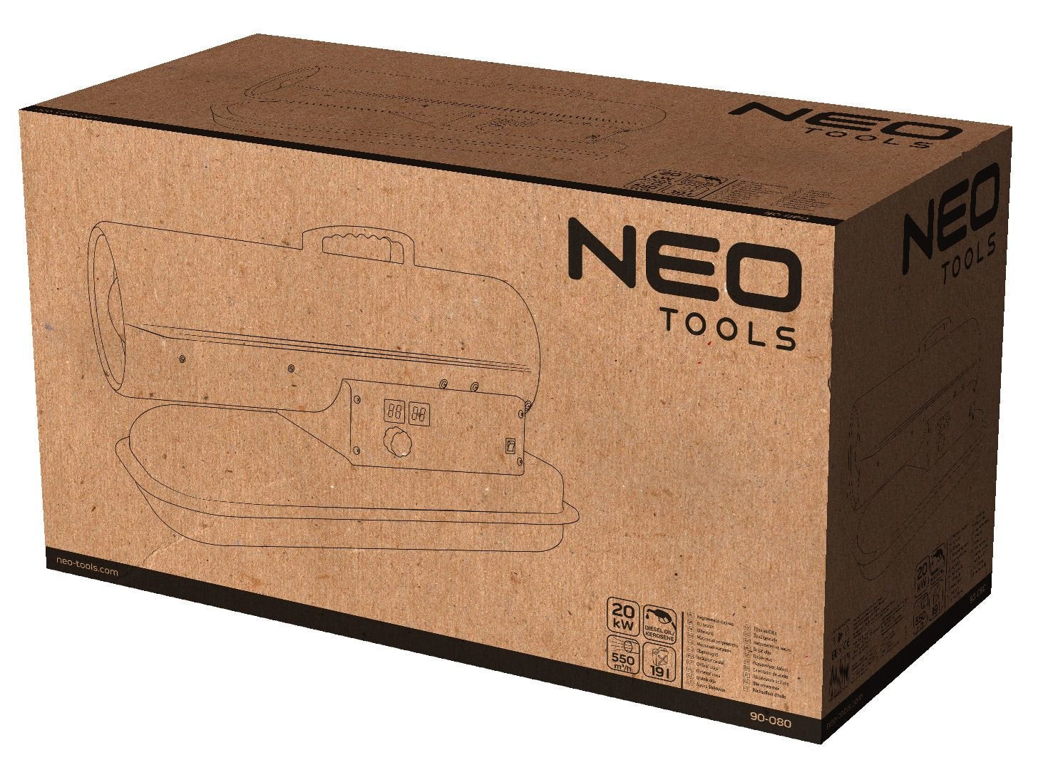 EAN 5907558457919 - Neo 90-080 calefactor industrial Estufa industrial sin ventilador imagen 8