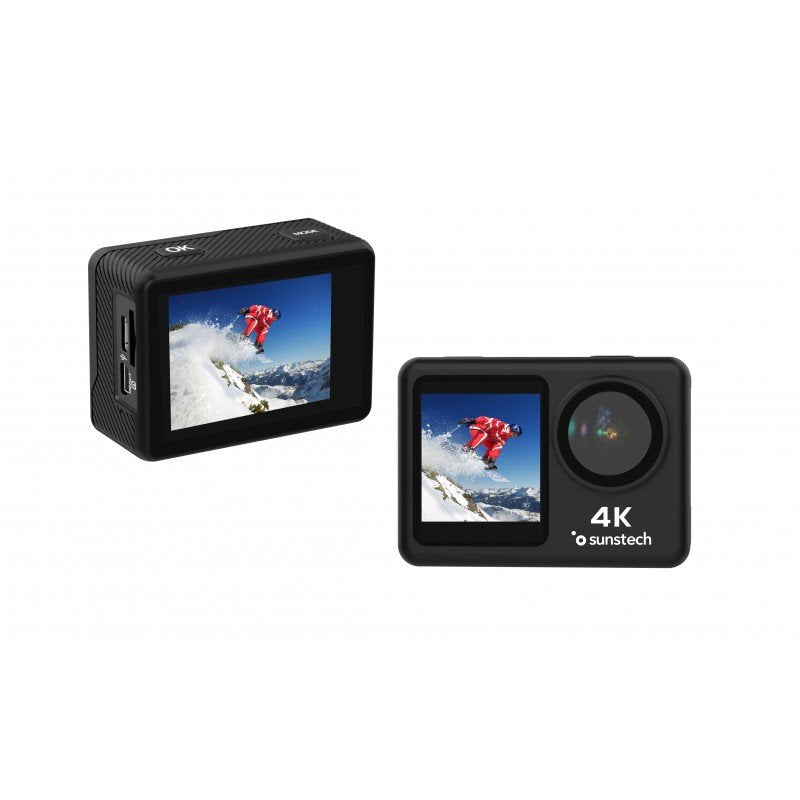 Cámara Digital Deportiva Sunstech Adventure 4k 16mp Ángulo De Visión 170 Negra