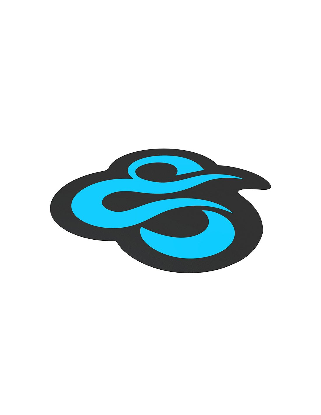 Alfombrilla De Suelo Newskill Floorpad Para Silla Gaming Borde Cosido Negro Azul