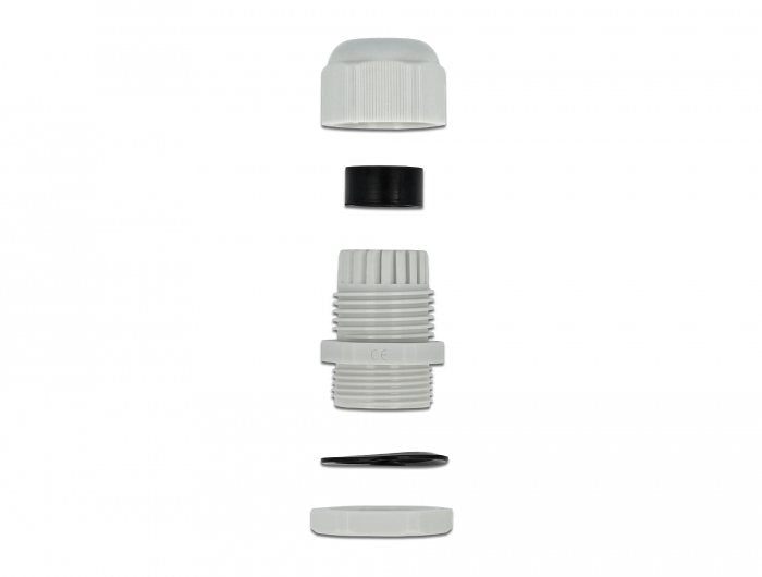 Delock Kabelverschraubung Pg13,5 10 Piezas Gris