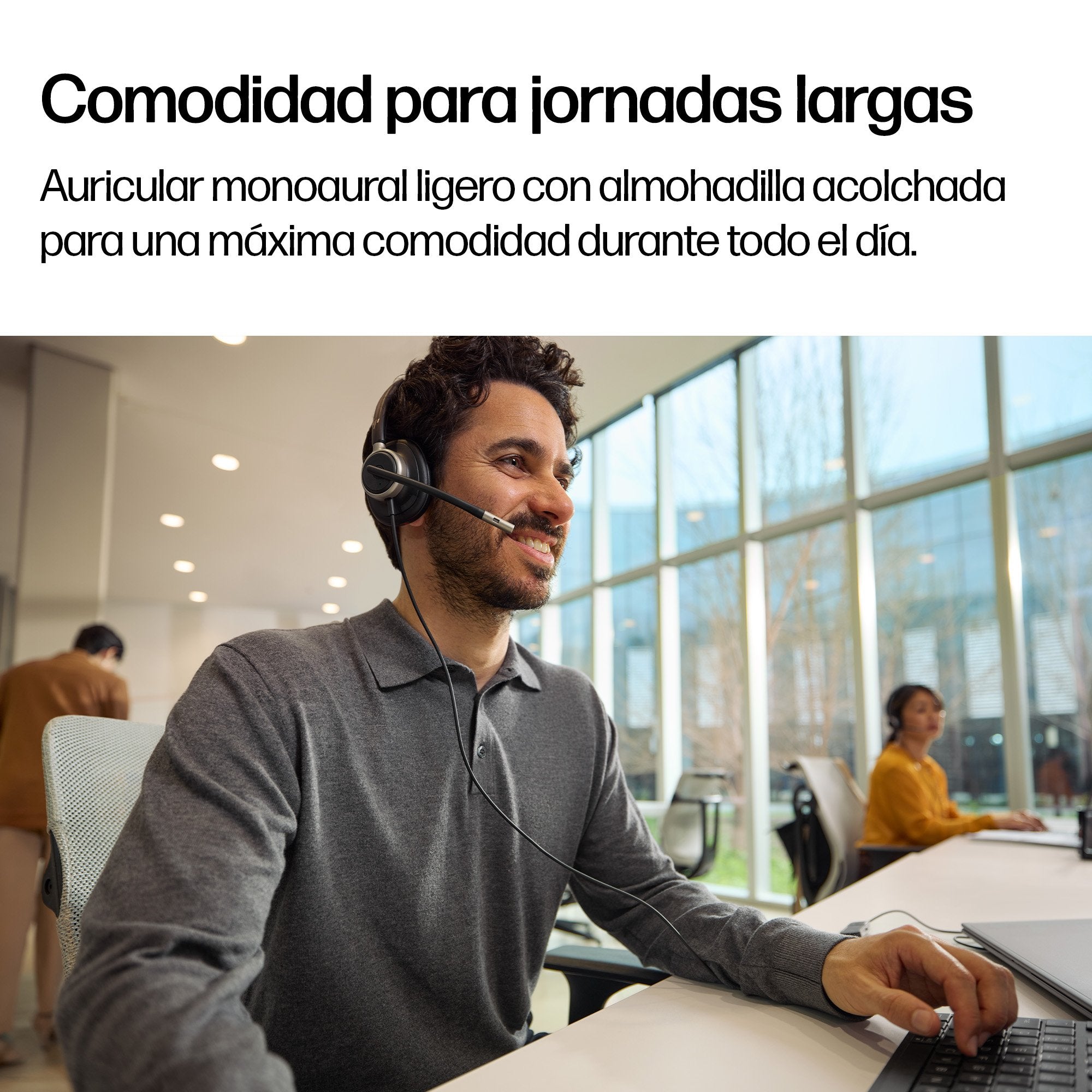 EAN 0199764365583 - HP Poly Mission 615 Monaural USB Wired Headset (Bulk) Alámbrico Diadema Oficina/Centro de llamadas USB Ty imagen 5