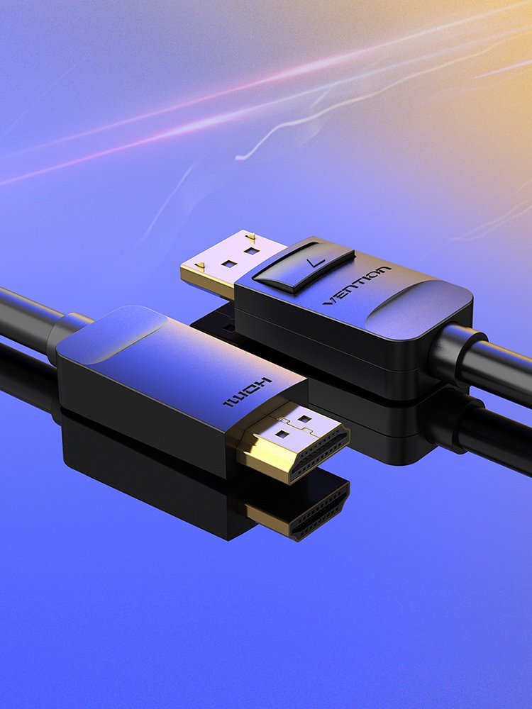 Cable Conversor Vention Hadbg Displayport Macho Hdmi Macho 1.5m Negro