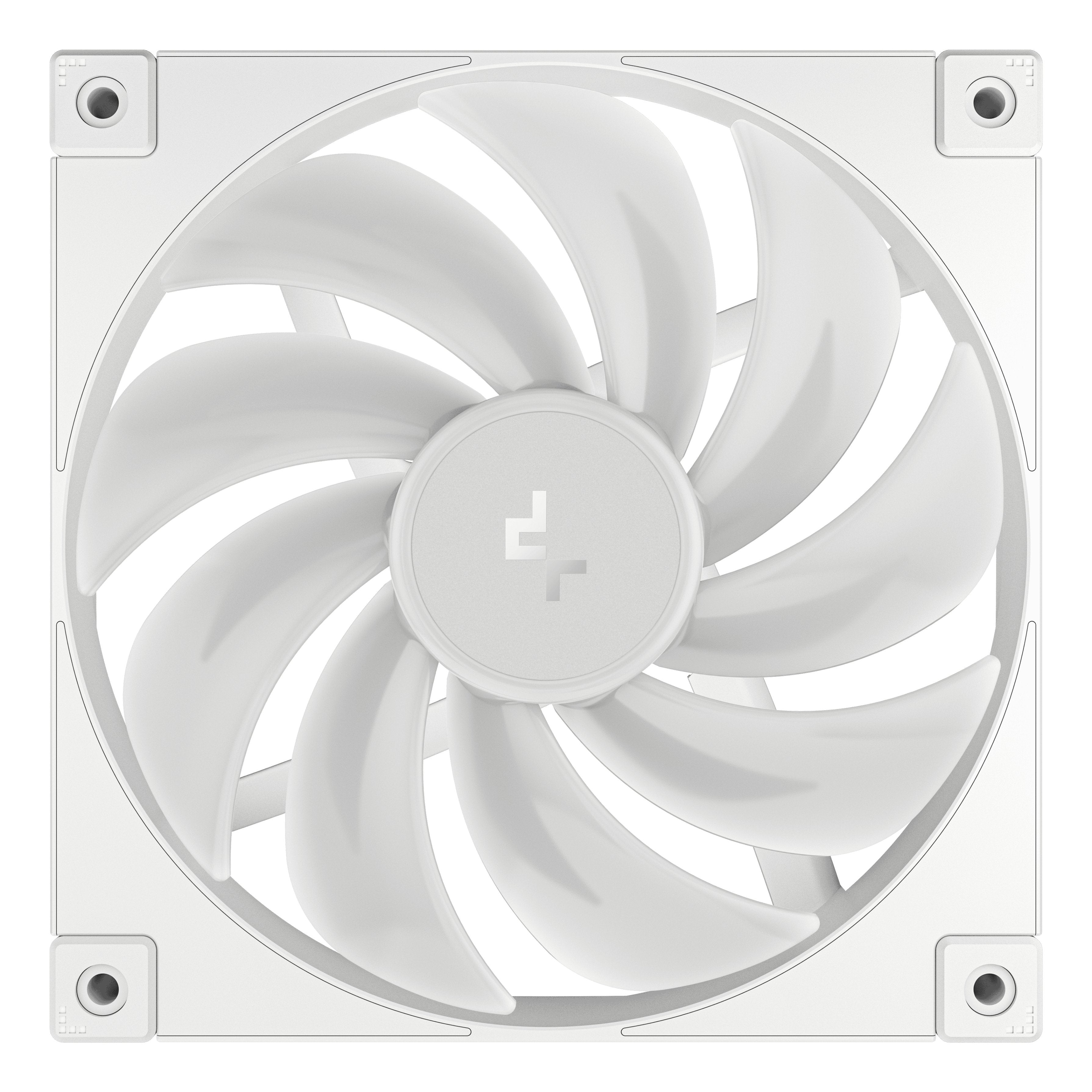 Ventilador De Caja Blanco, Deepcool Fd14 Argb Wh 140x140x25 140 Mm R-Fd14-Whapn1-G