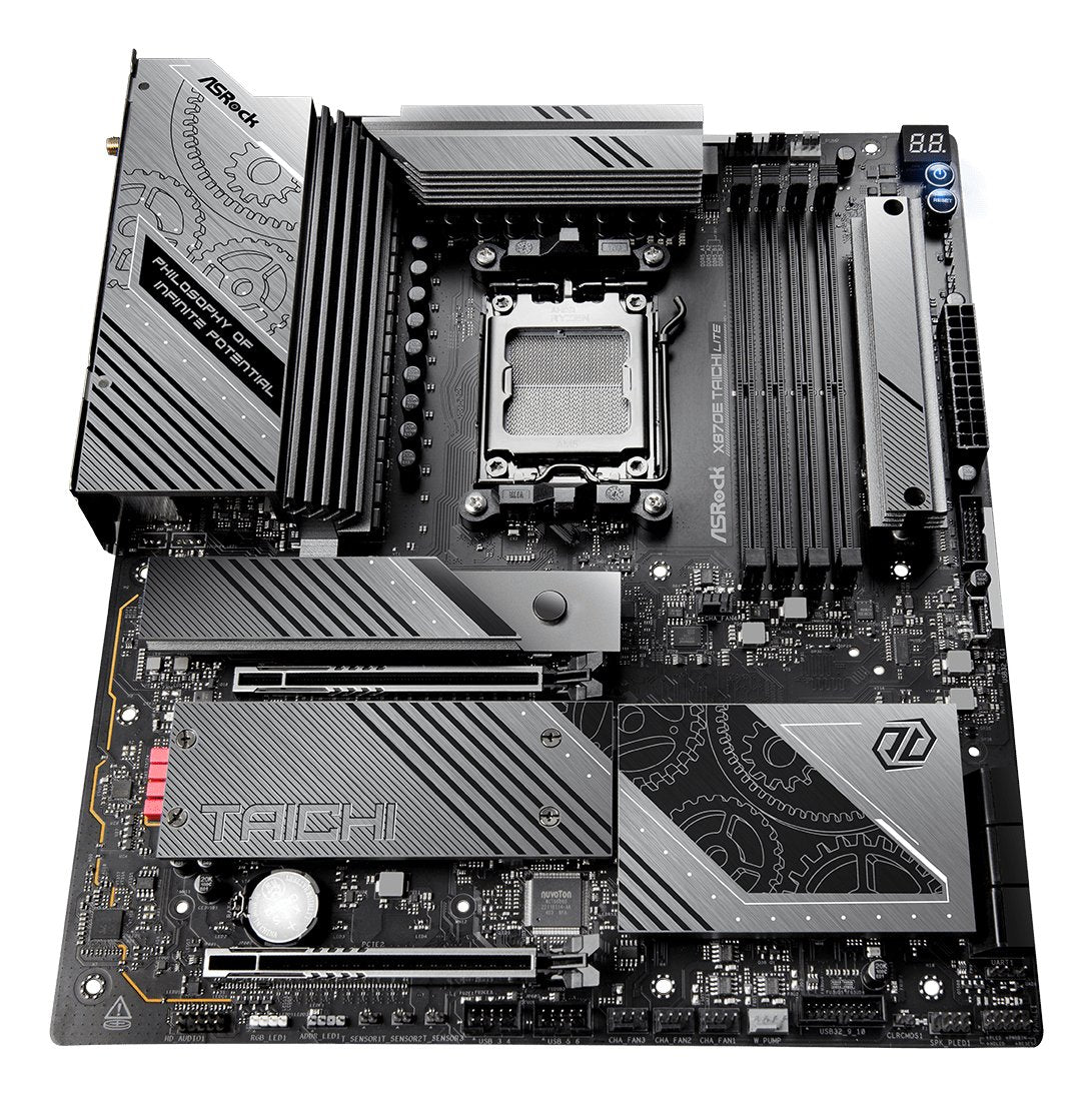 EAN 4710483947445 - Asrock 90-MXBPA0-A0UAYZ placa base AMD X870 Zócalo AM5 ATX extendida imagen 8