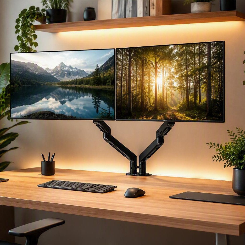 Soporte Monitor Ewent Ew1491 Muelle Mecanico 17"-32"