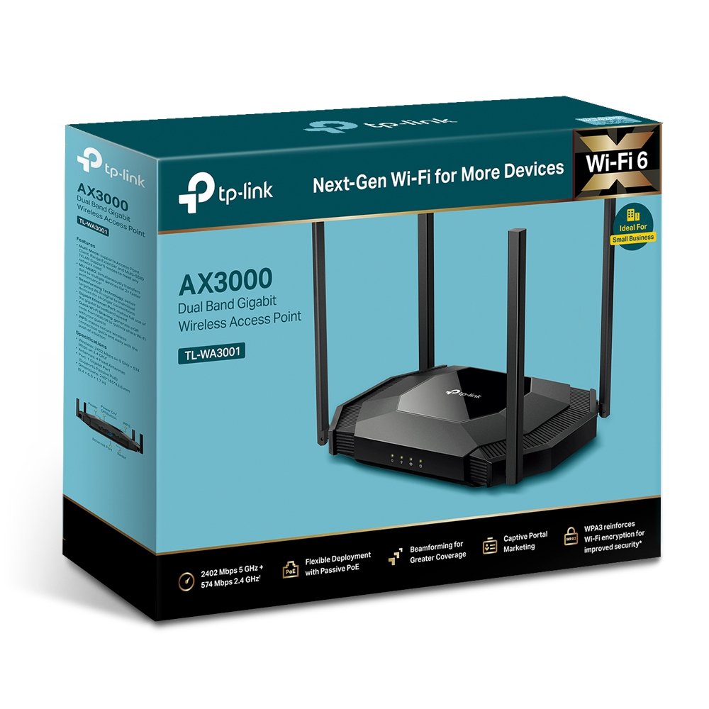 EAN 4897098688021 - TP-Link TL-WA3001 punto de acceso inalámbrico 2402 Mbit/s Negro Energía sobre Ethernet (PoE) imagen 4