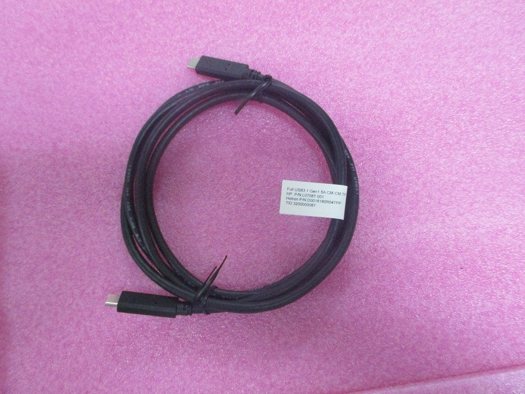 Hp L42425-001 Cable Usb 1,8 M Usb 3.2 Gen 1 (3.1 Gen 1) Usb C Negro