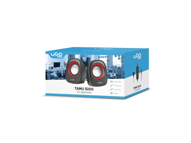 Altavoces Ugo 2.0 Tamu S100 Rojo Ugl-1790
