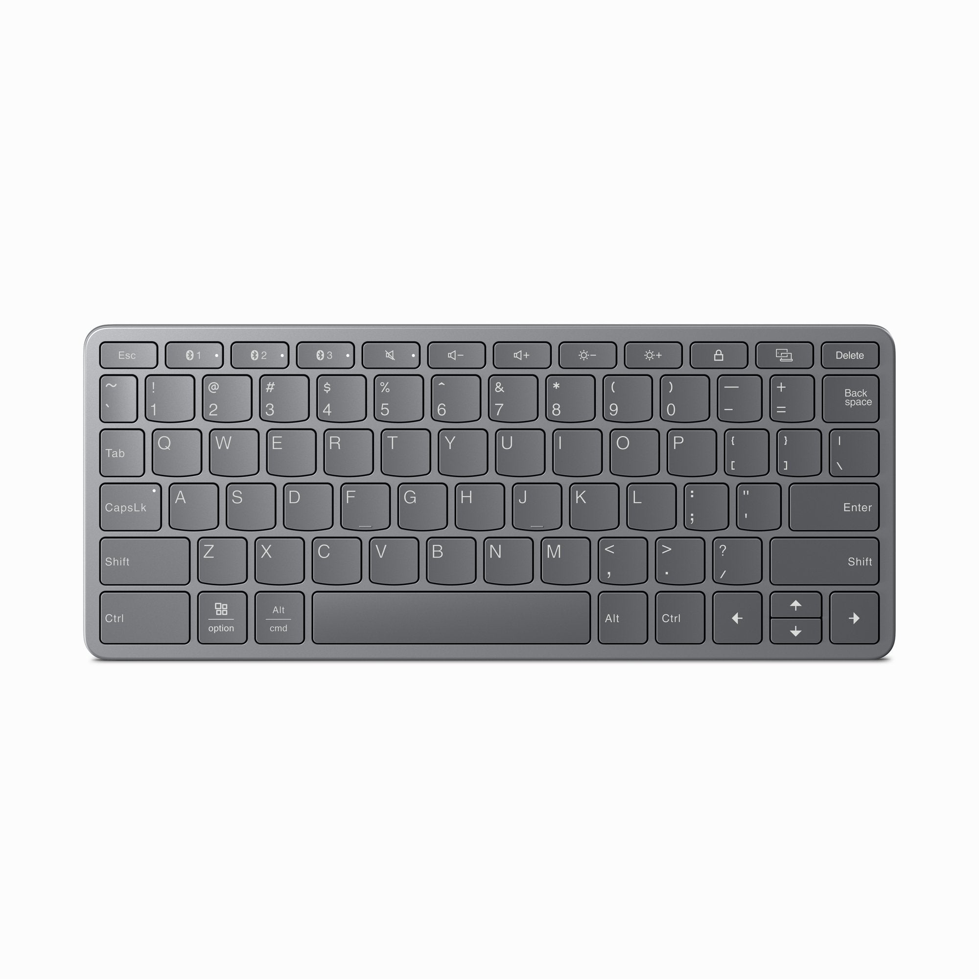 Teclado Español Lenovo Zg38c05816 Universal Usb + Bluetooth Qwerty Gris