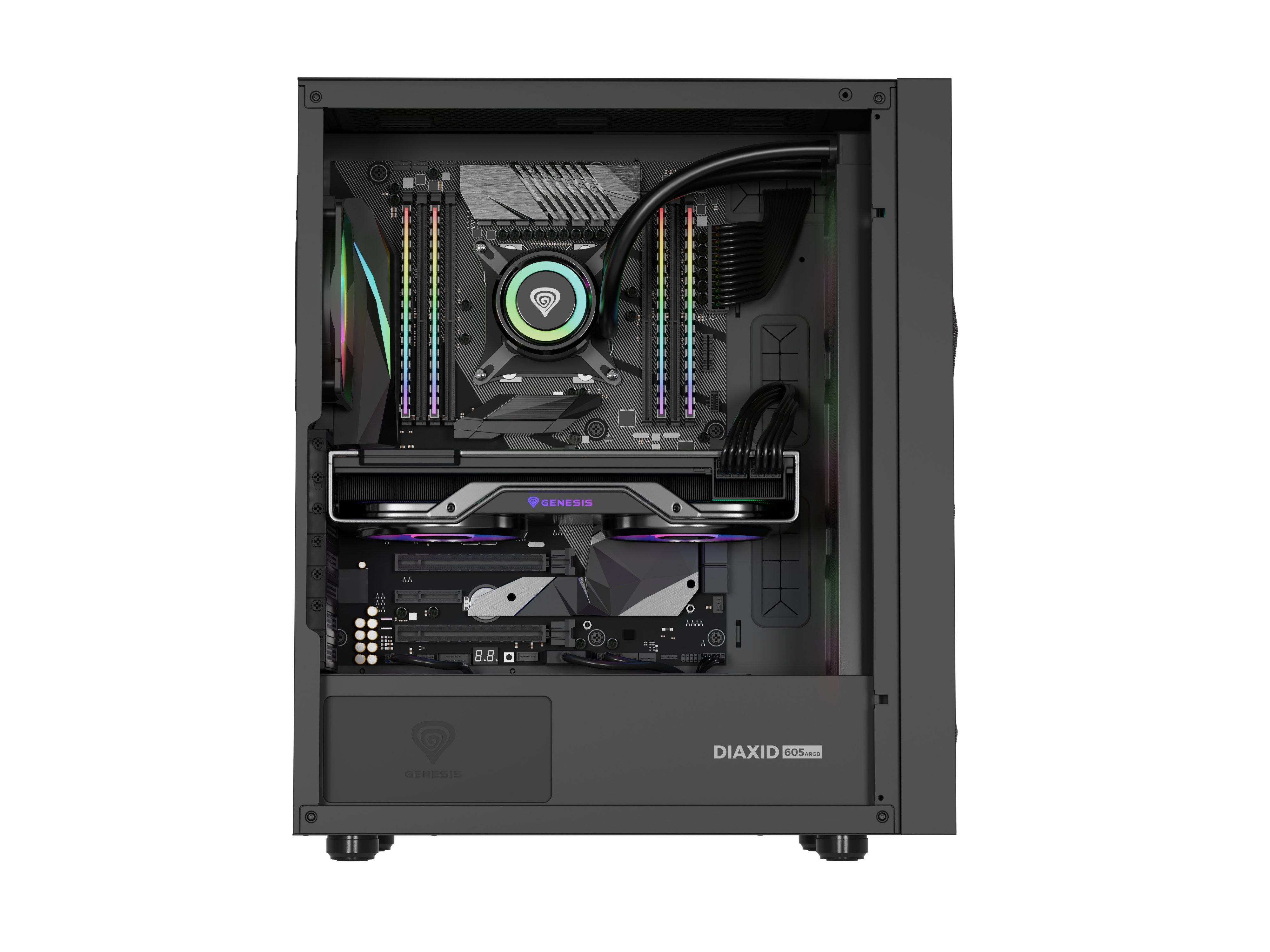 EAN 5901969444537 - GENESIS Diaxid 605 ARGB Midi Tower Negro imagen 14