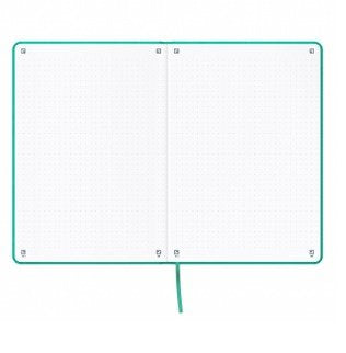 Oxford Libreta Cosida Signature T. Flexible A5 104h Dots Turquesa