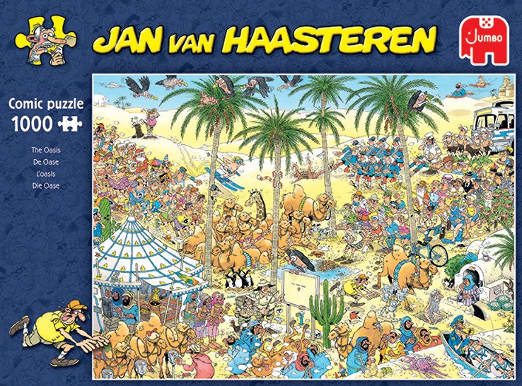 EAN 8710126200483 - Jan van Haasteren The Oasis 1000 pcs Puzzle rompecabezas 1000 pieza(s) Cómics imagen 4