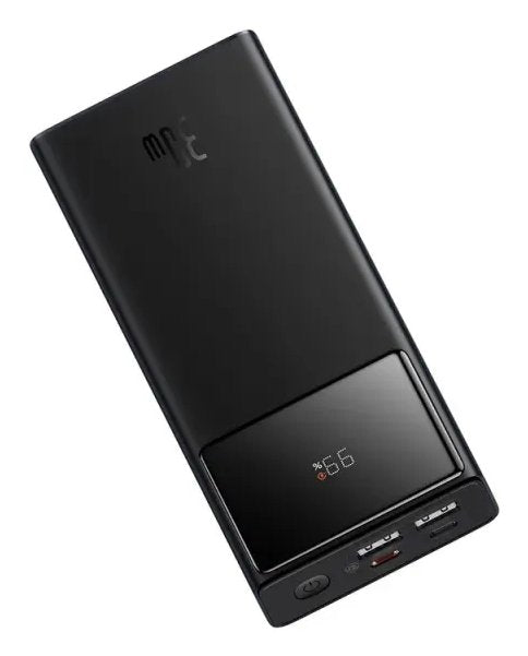 Powerbank Baseus Star-Lord 20000mah 30w Z Con Pantalla I Kablem Baseus Simple Usb-A - Usb-C 3a 30cm - Negro