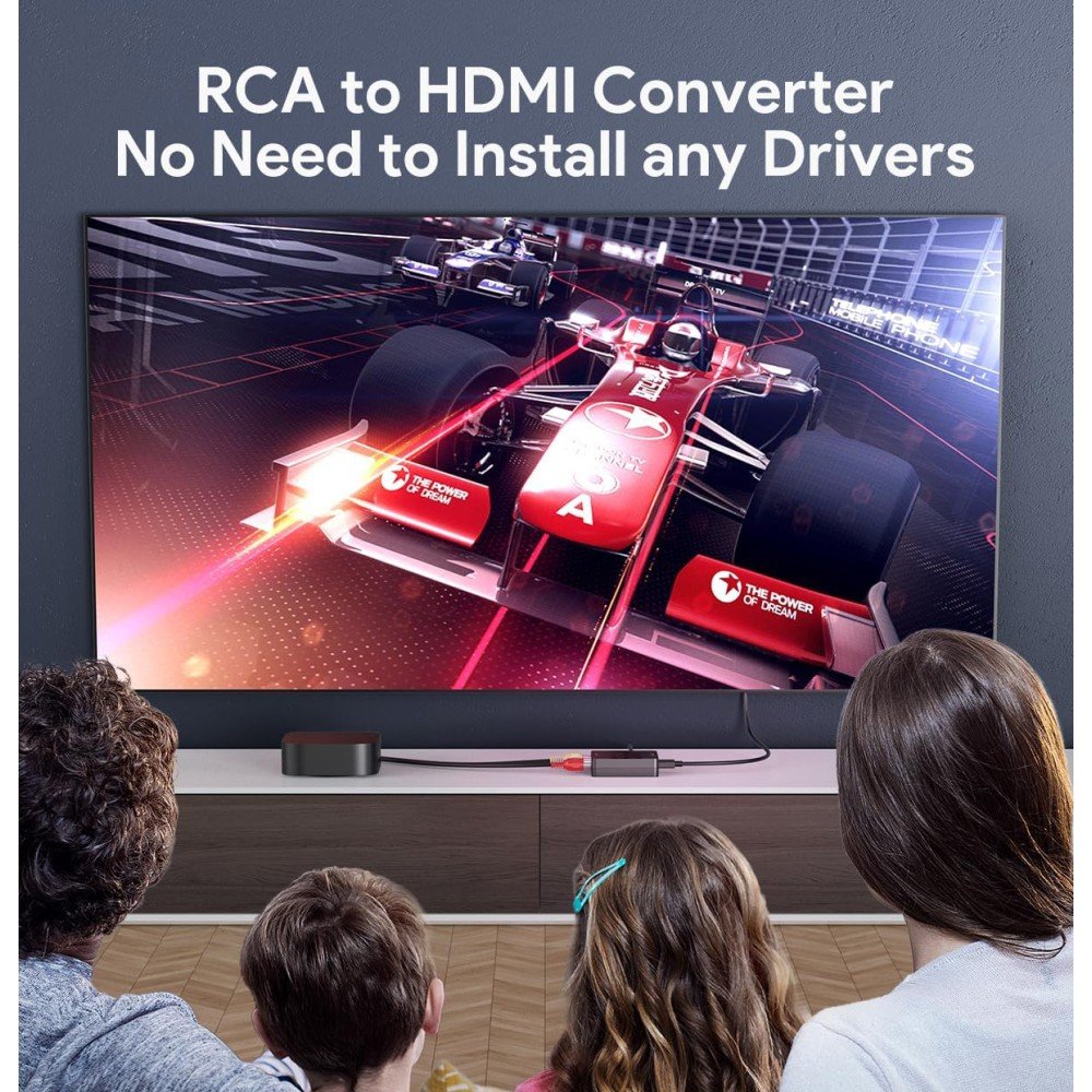 Techly Idata Spdif-6e3 Convertidor Av De Video Y Audio Compuesto 3x Rca A Hdmi 1080p