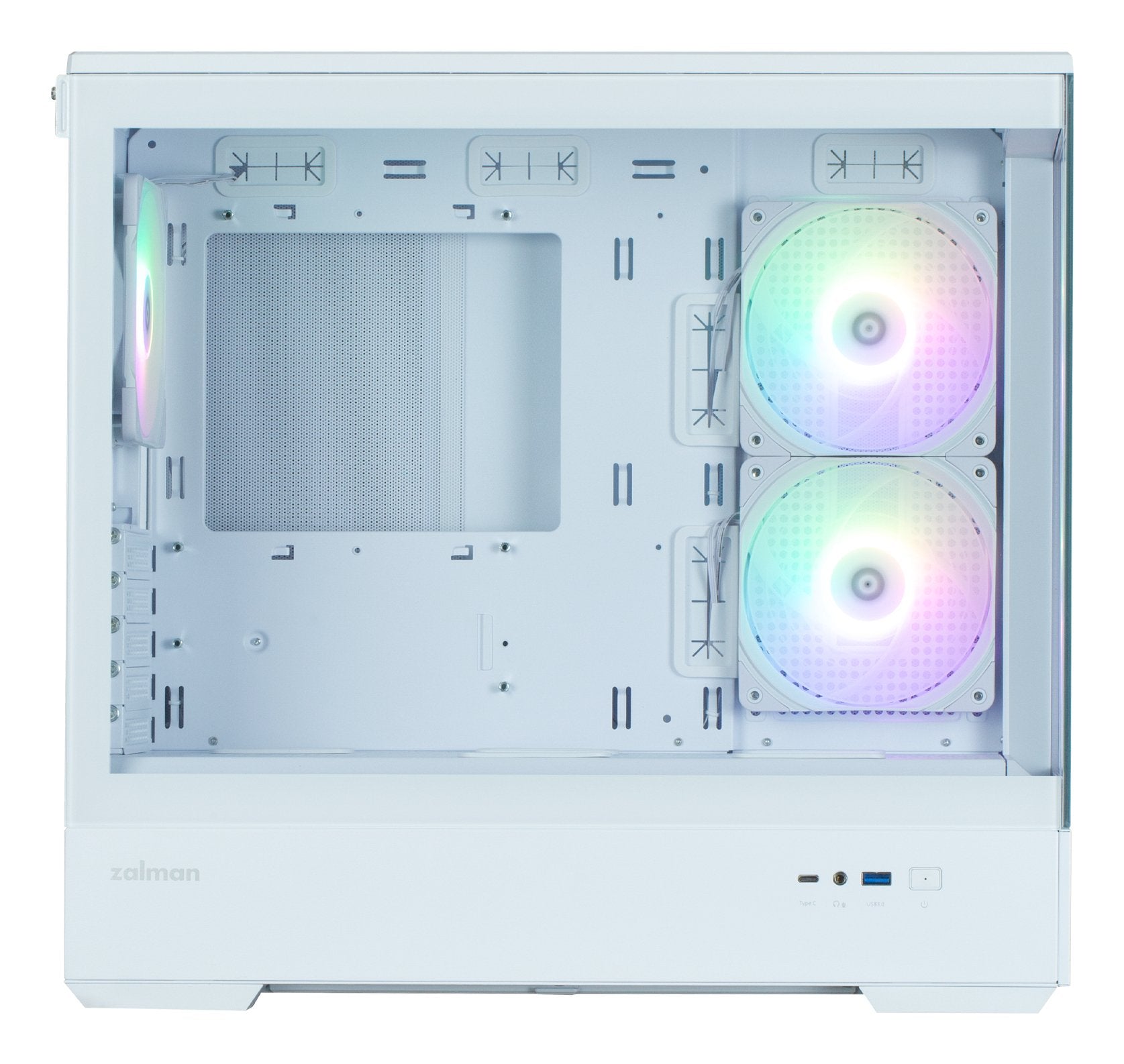 Caja Pc Zalman P30 V2 Microatx Mini Tower 3 Fansrgb Wh