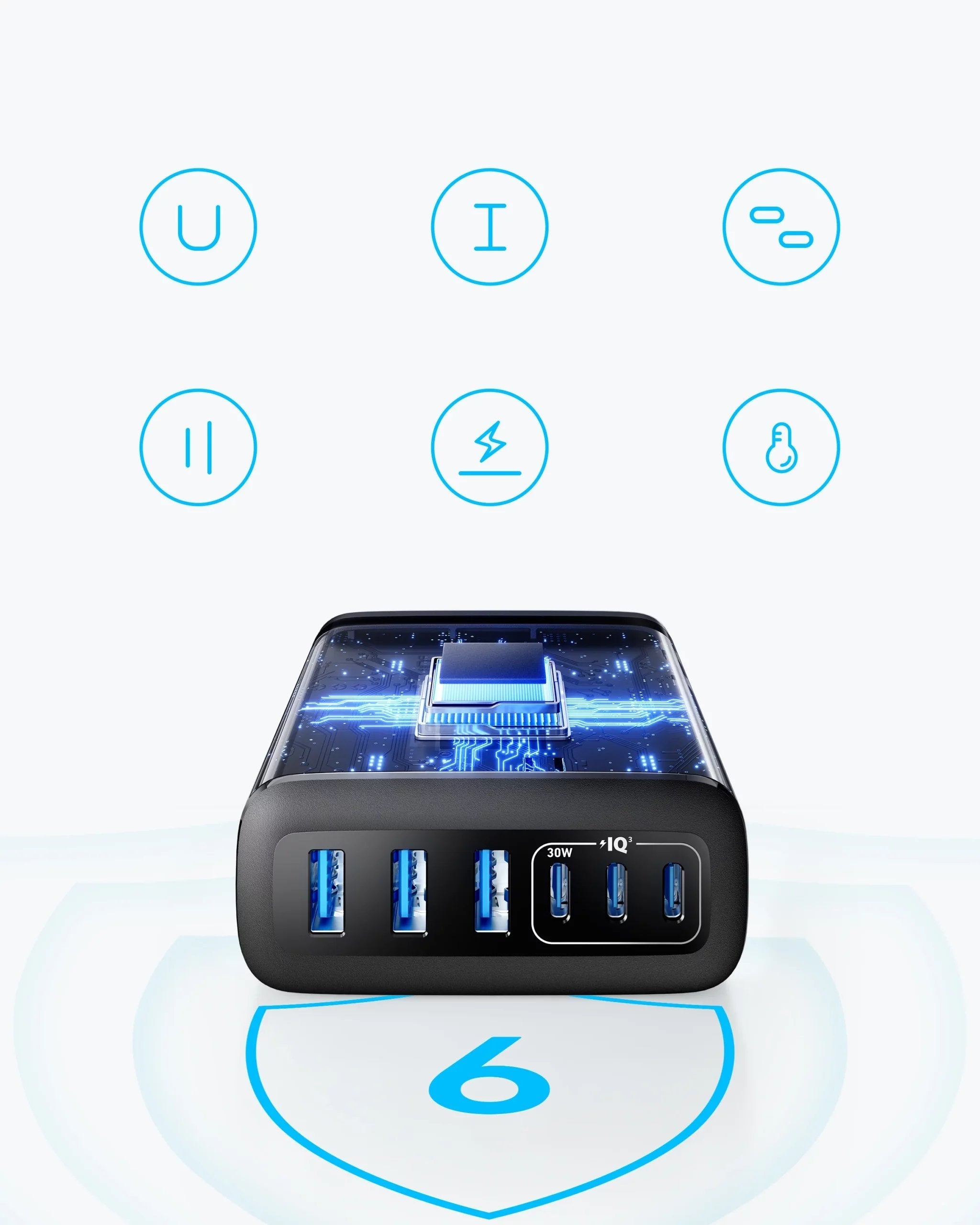 EAN 0194644173500 - Anker GaN Universal Negro Corriente alterna Interior imagen 4